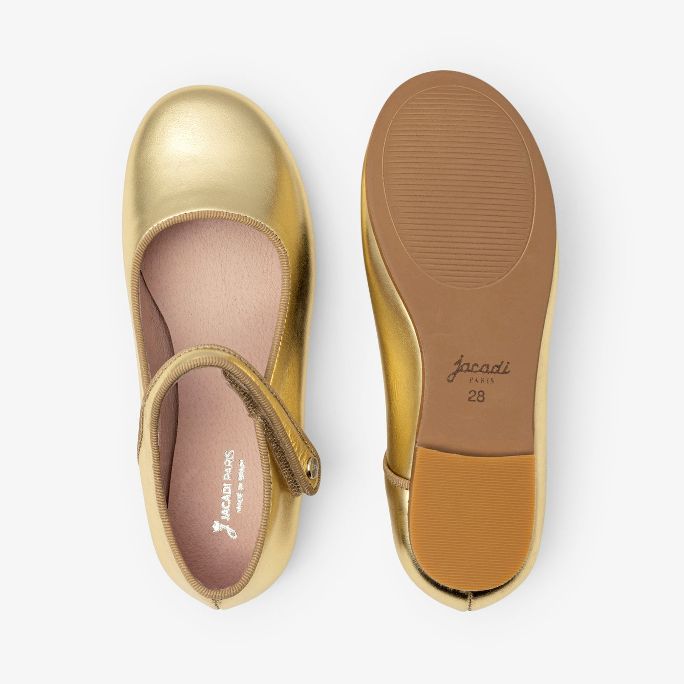 Girl glazed leather Mary Janes