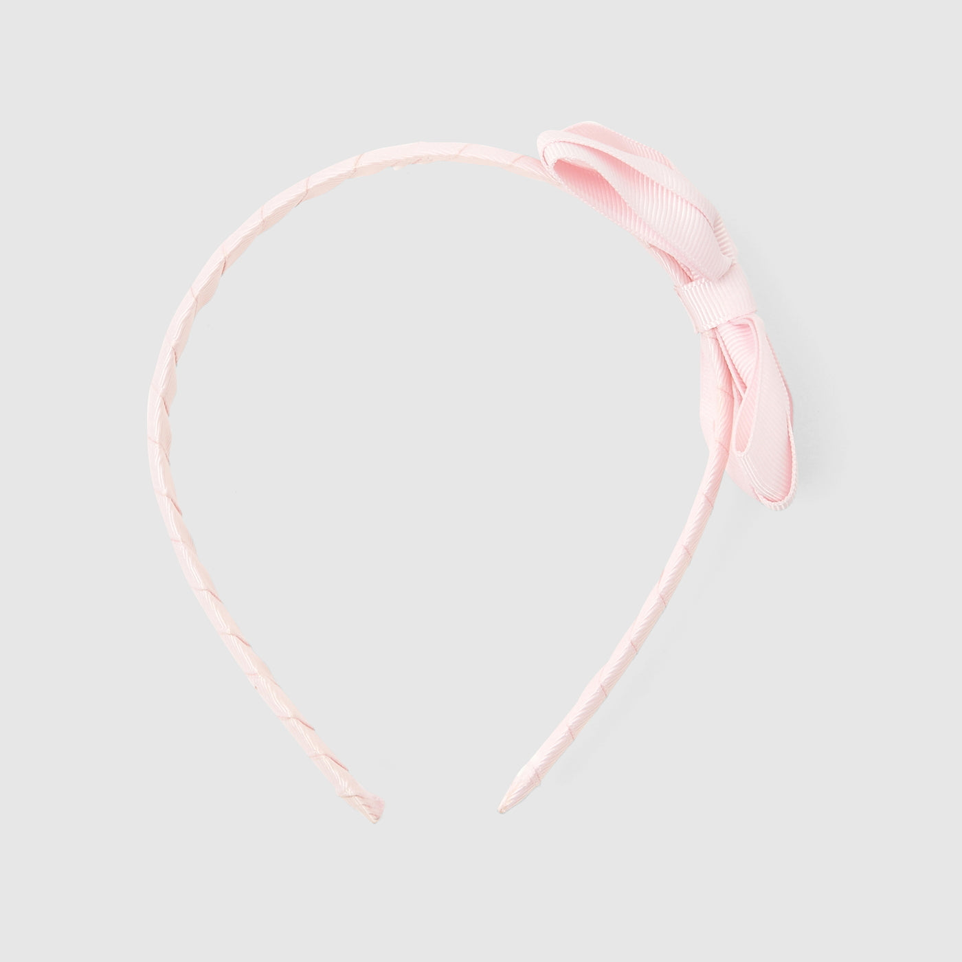 Girl headband with grosgrain bow