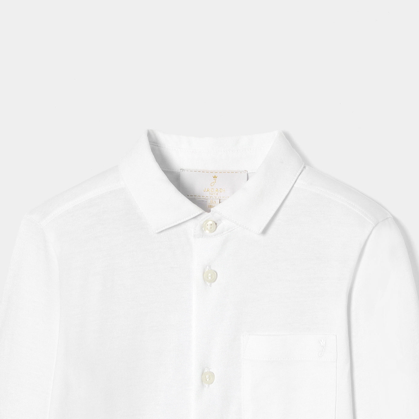 Boy shirt in mercerised cotton