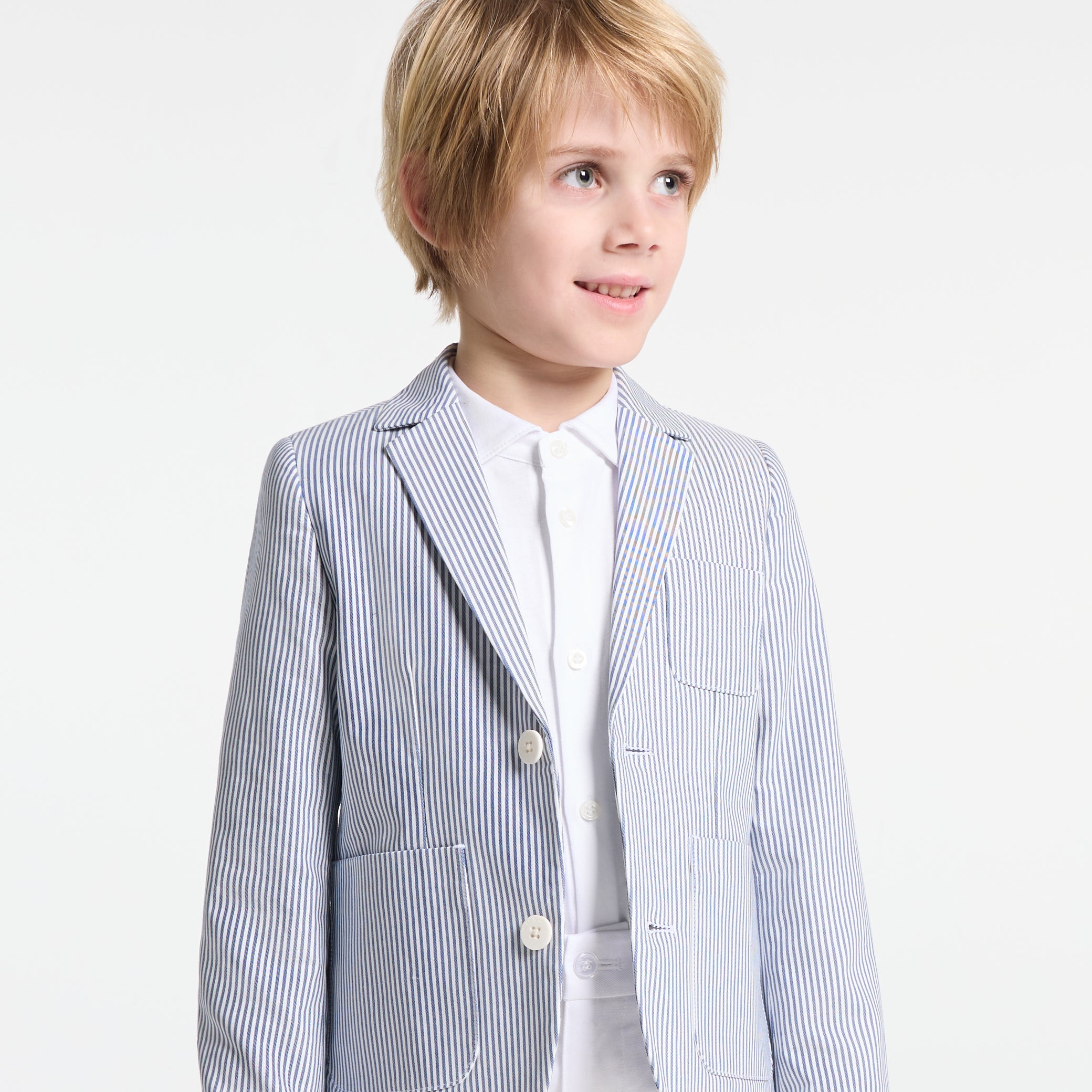 Boy shirt in mercerised cotton