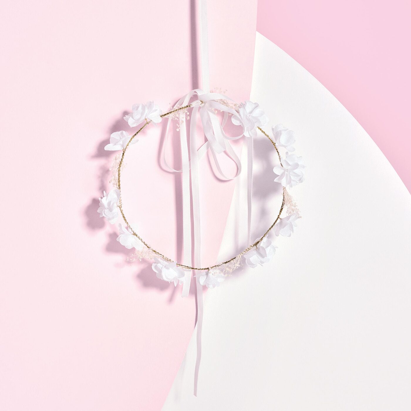 Girl flower wreath
