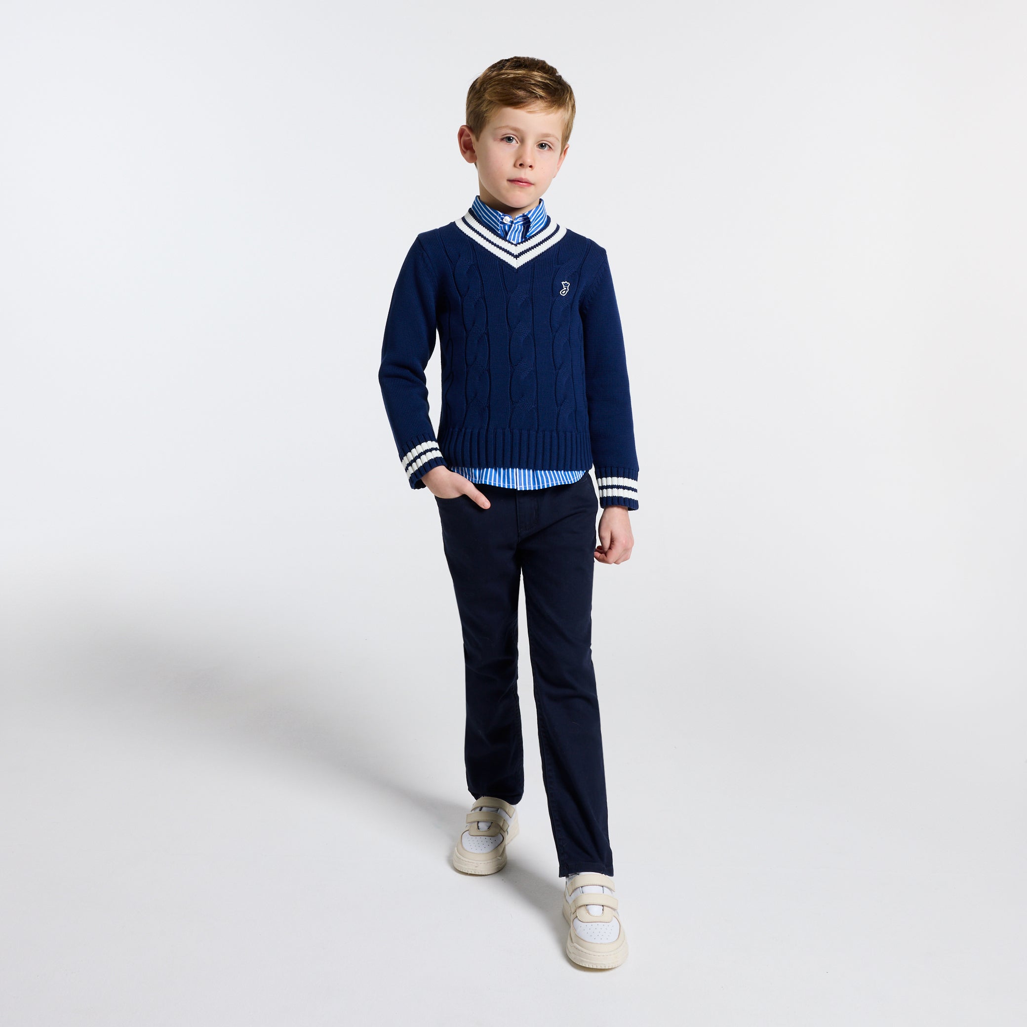 Boy straight jeans