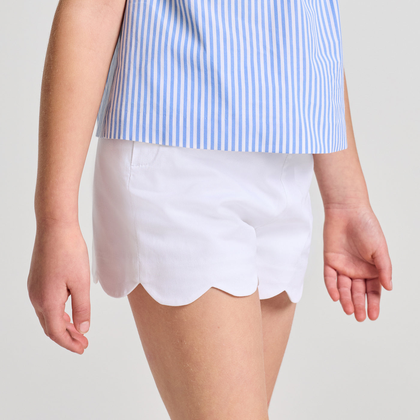 Girl cotton piqué shorts