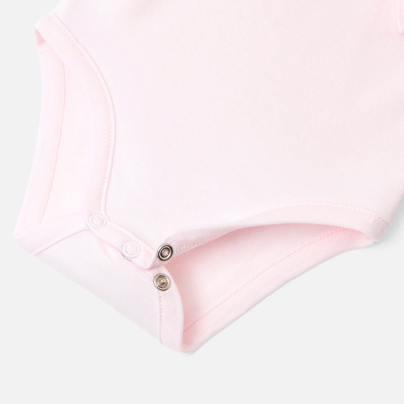 Baby girl bodysuit with scalloped collar