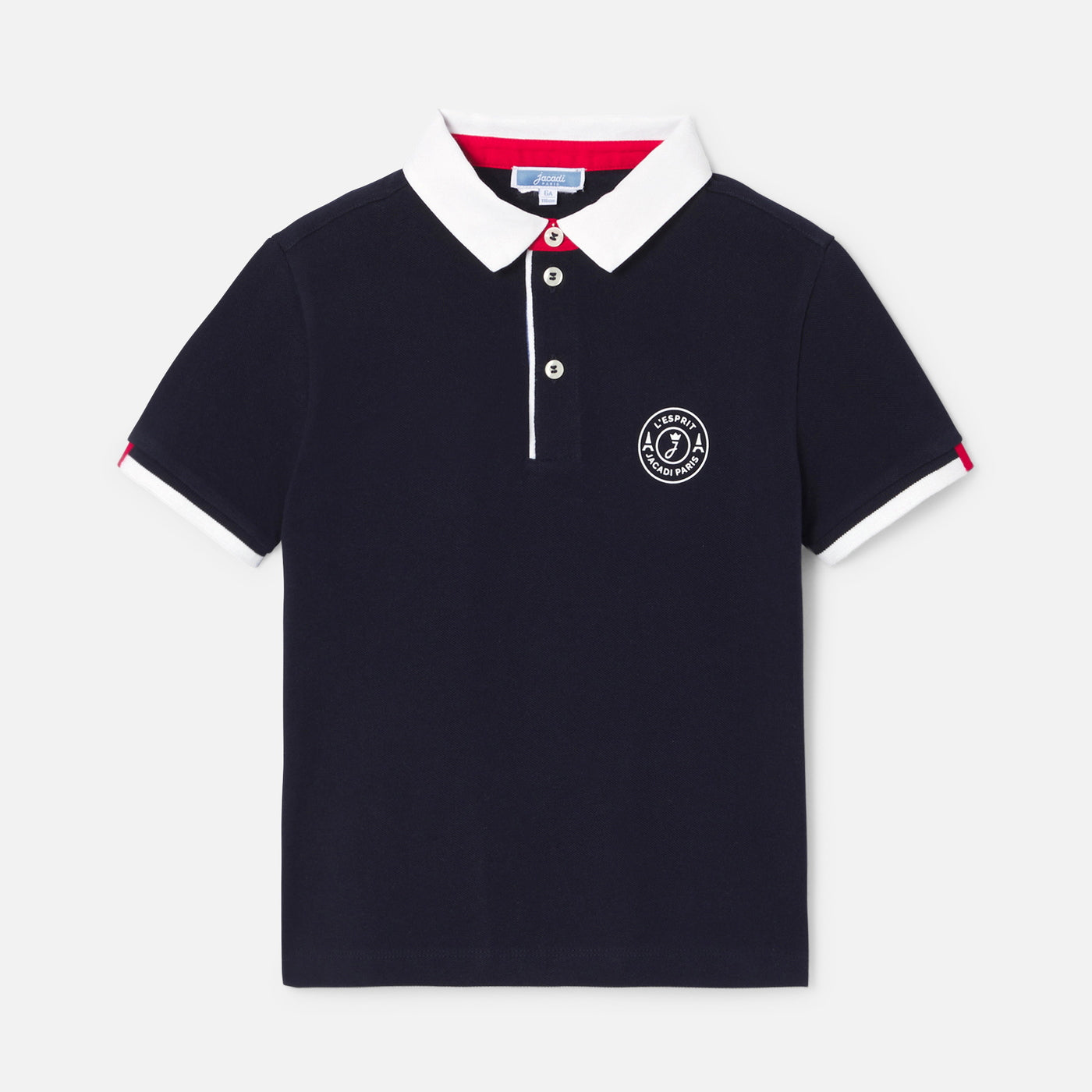 Boy short-sleeved polo shirt