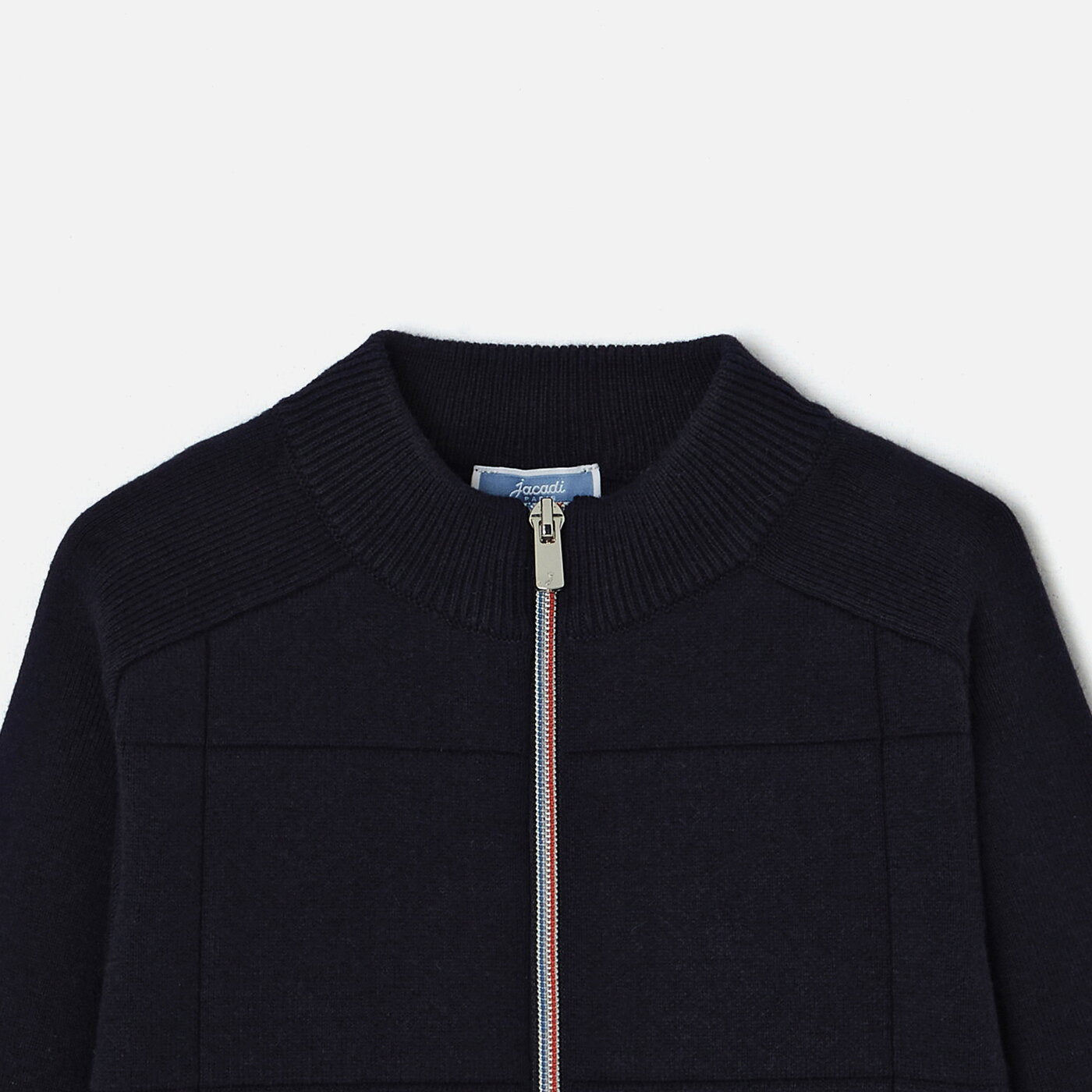 Boy zip-up cardigan
