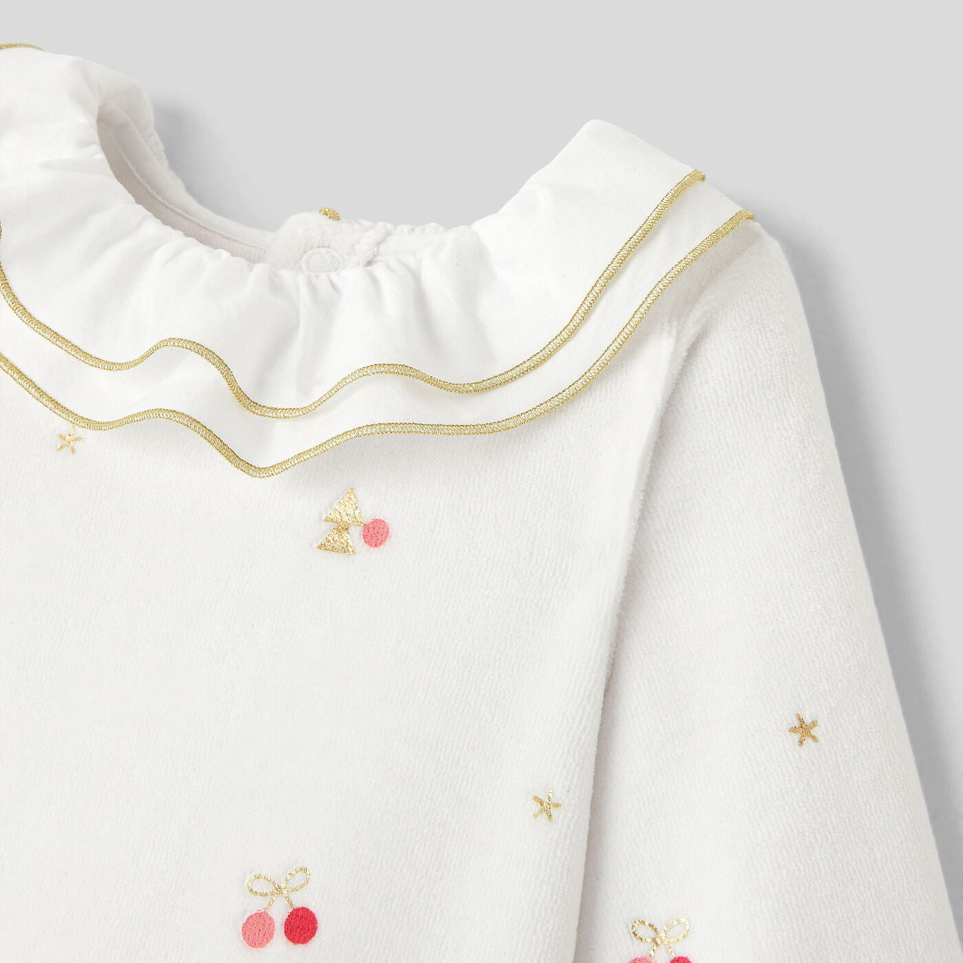 Baby girl velour pyjamas