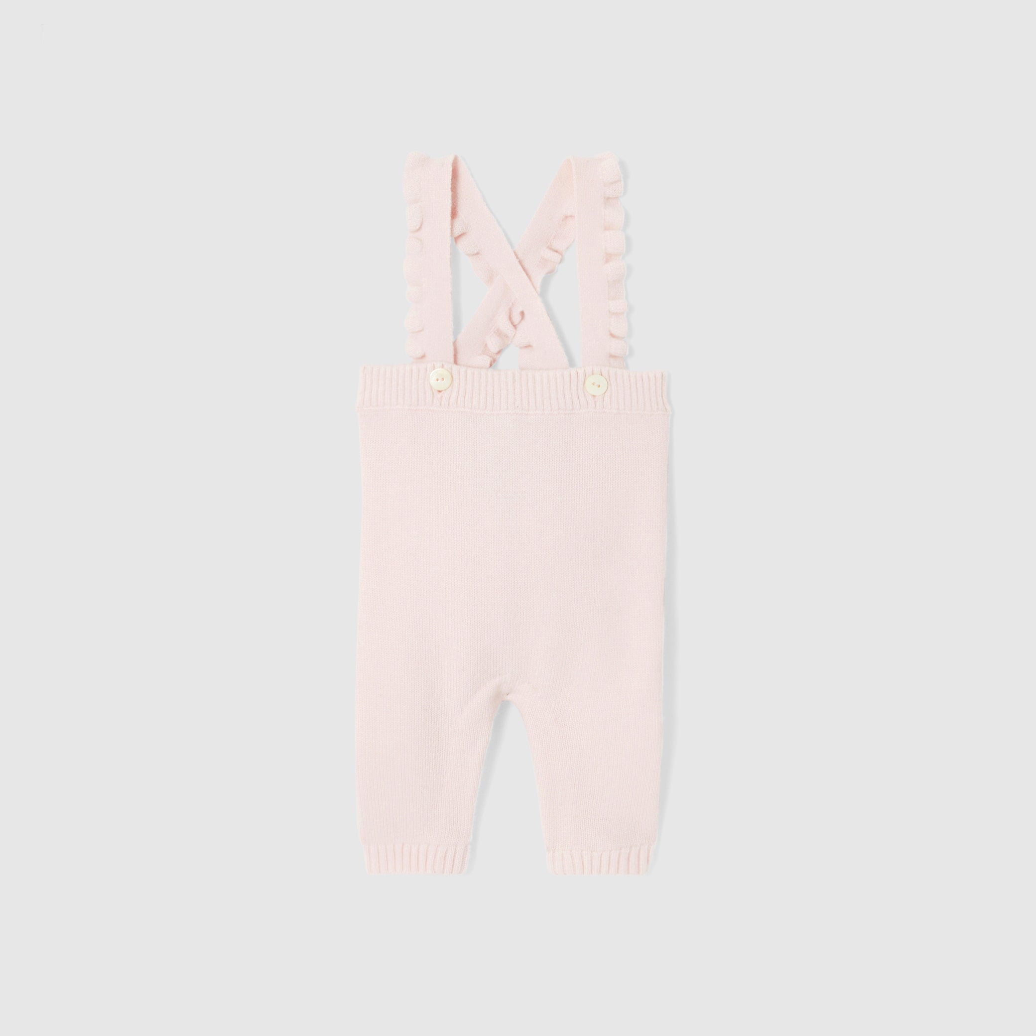 Baby girl knit dungarees
