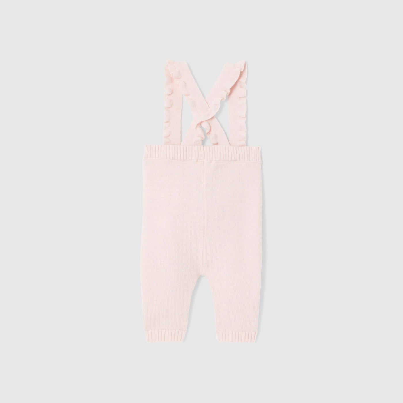 Baby girl knit dungarees