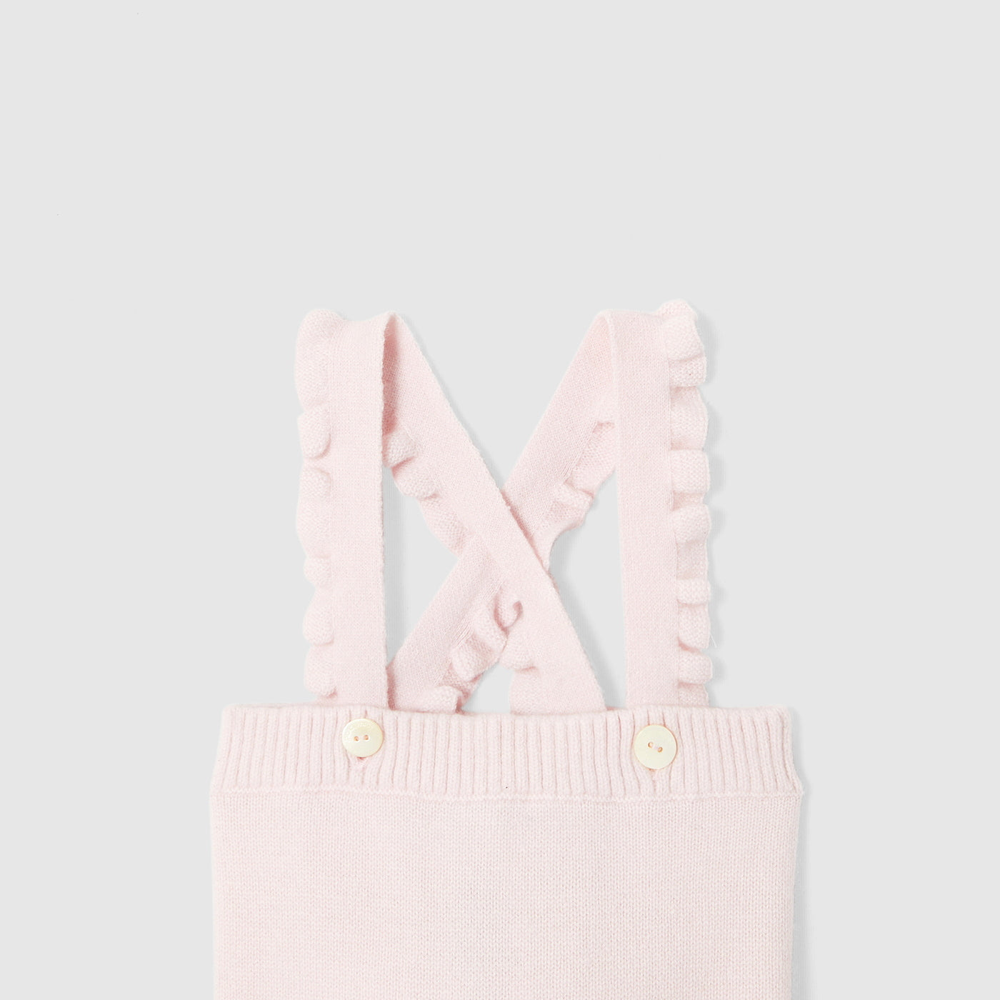 Baby girl knit dungarees
