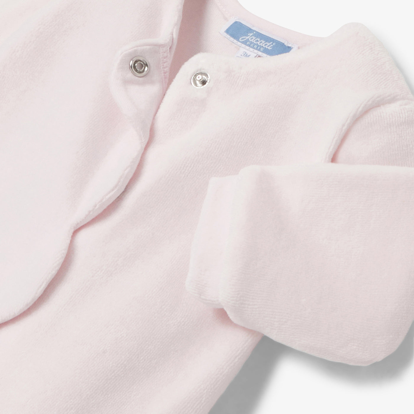 Baby girl pyjamas in velvet bouclette