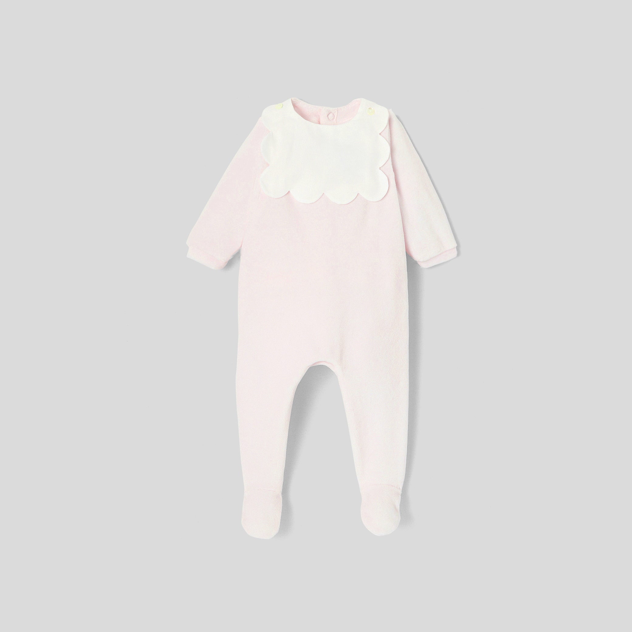 Baby girl velvet bouclette pyjamas