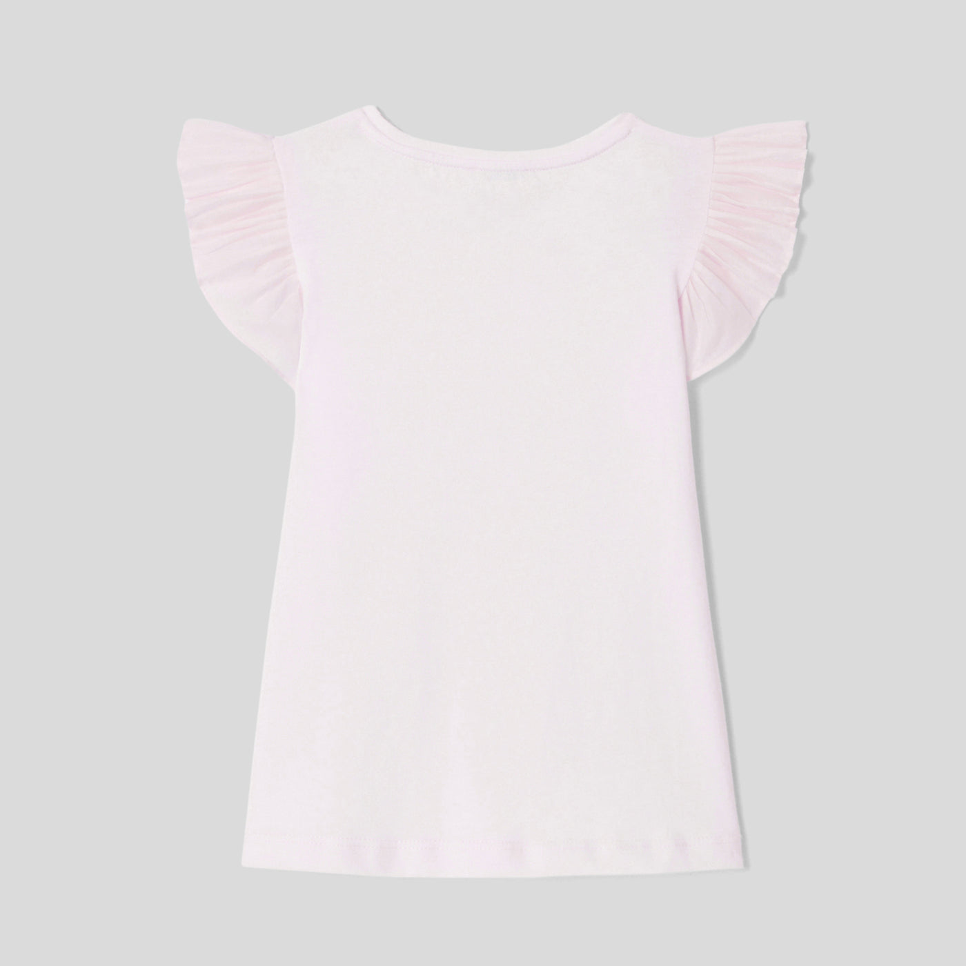 Girl t-shirt with ruffled sleeves