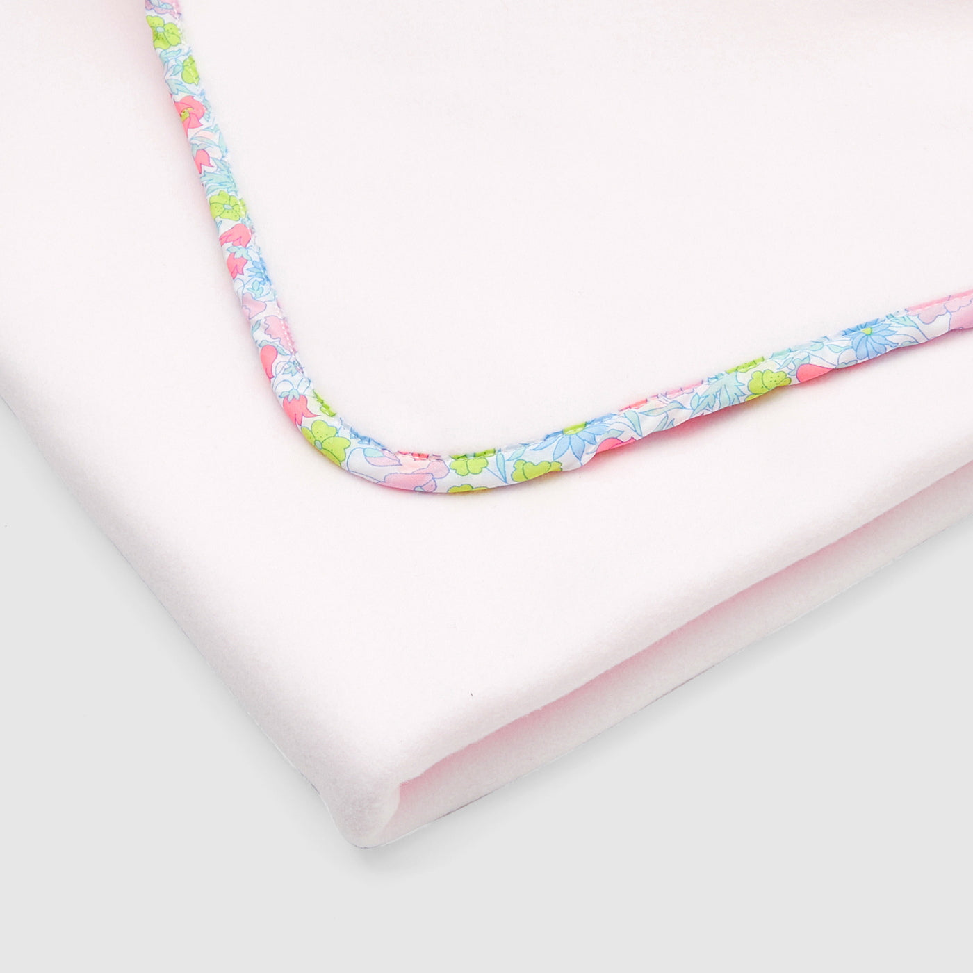Baby girl fleece and Liberty fabric blanket