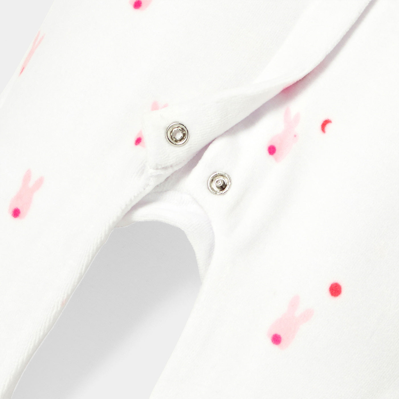 Baby girl pyjamas in printed velvet