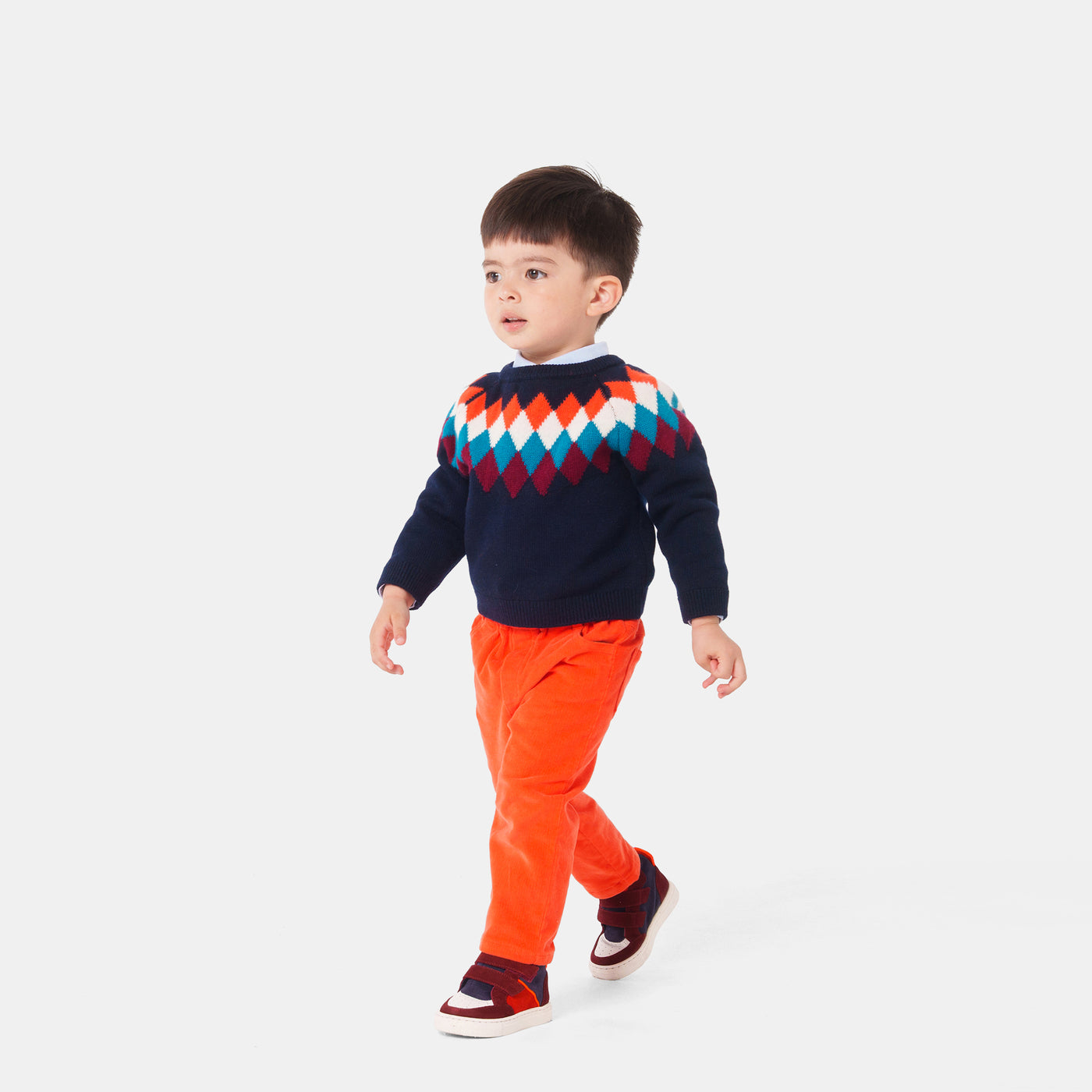 Baby boy jacquard jumper