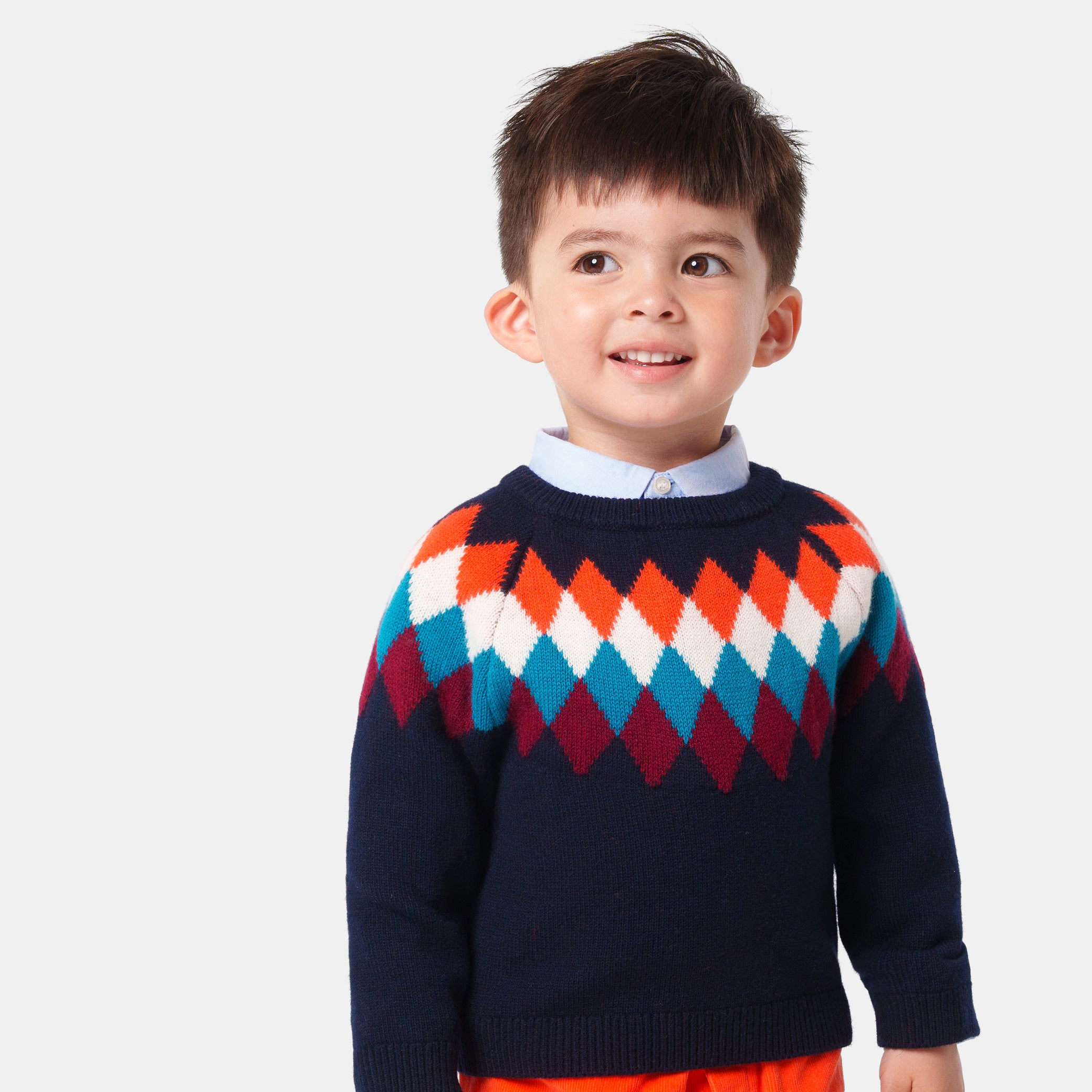 Baby boy jacquard jumper