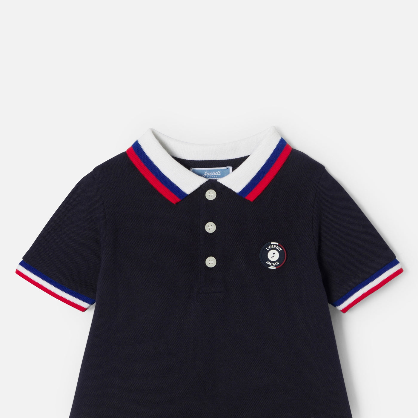 Baby boy polo romper