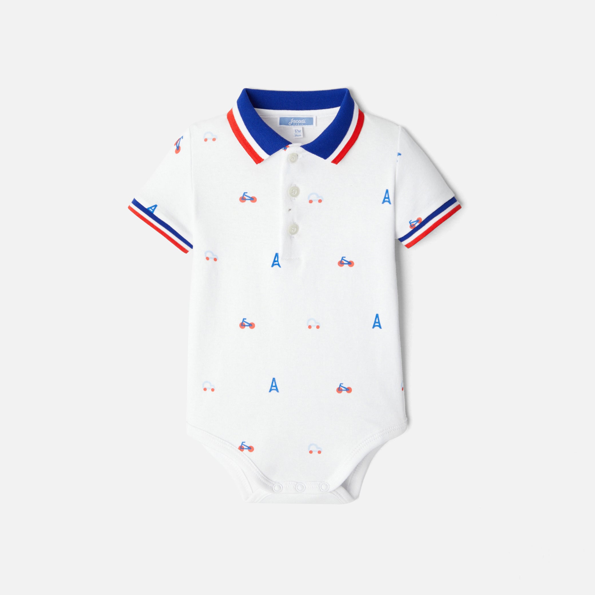 Baby boy polo bodysuit