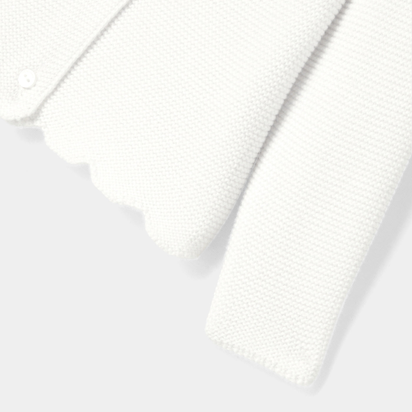 Baby girl cardigan in garter stitch