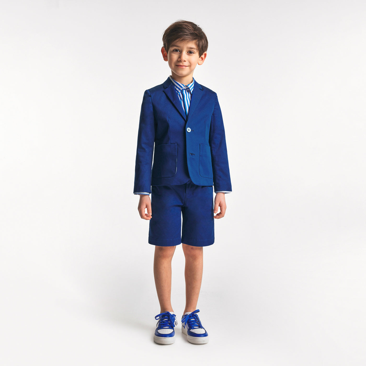 Boy jacket in cotton satin