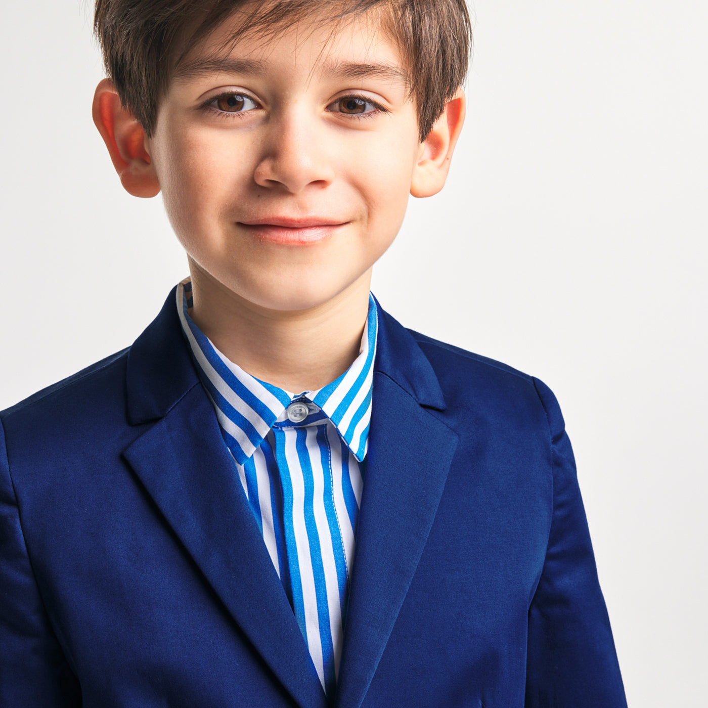 Boy jacket in cotton satin