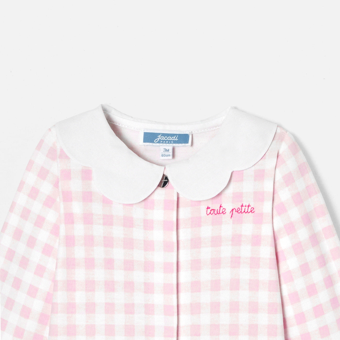 Baby girl gingham print pyjamas