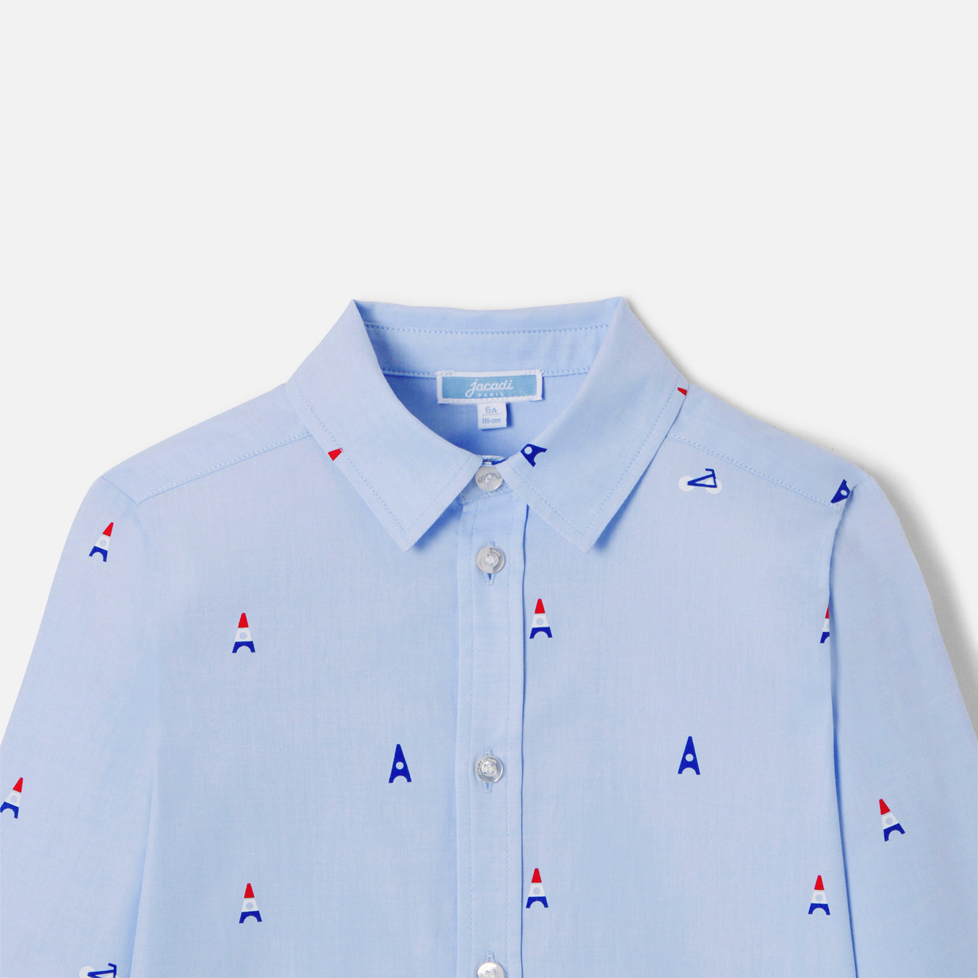 Boy shirt with Parisian motifs