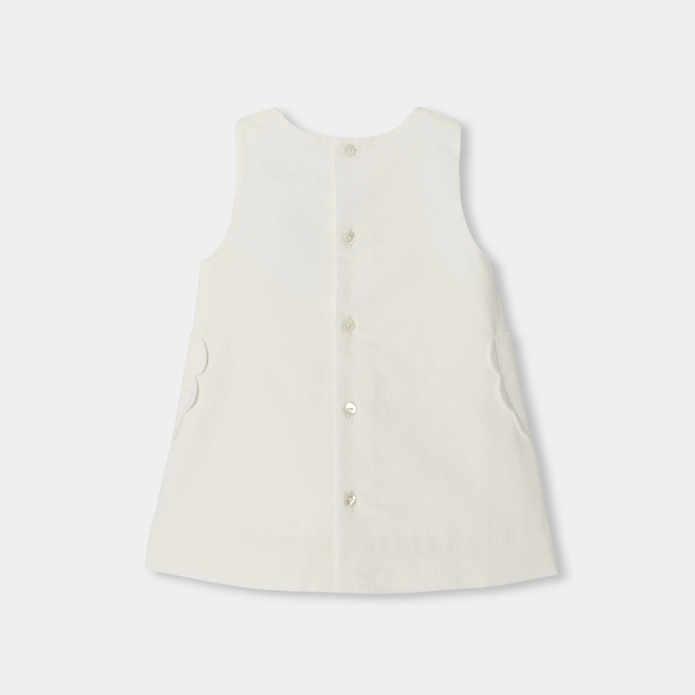 Baby girl velvet pinafore dress