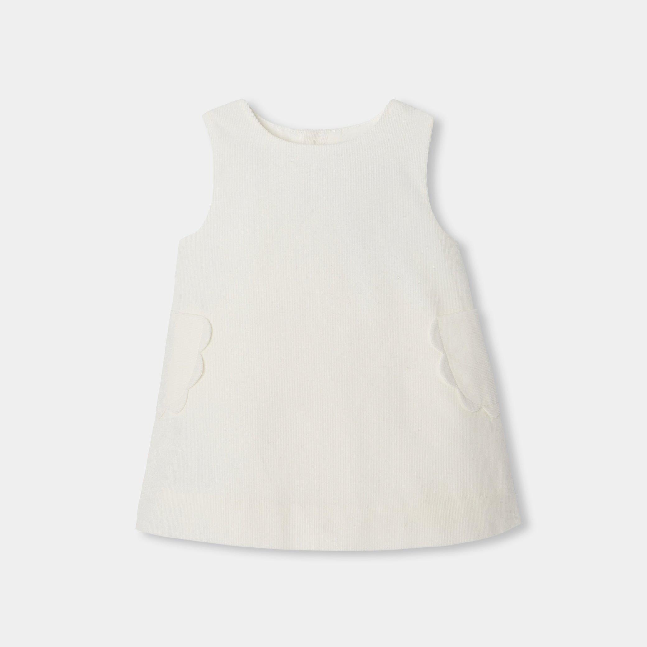 Baby girl velvet pinafore dress