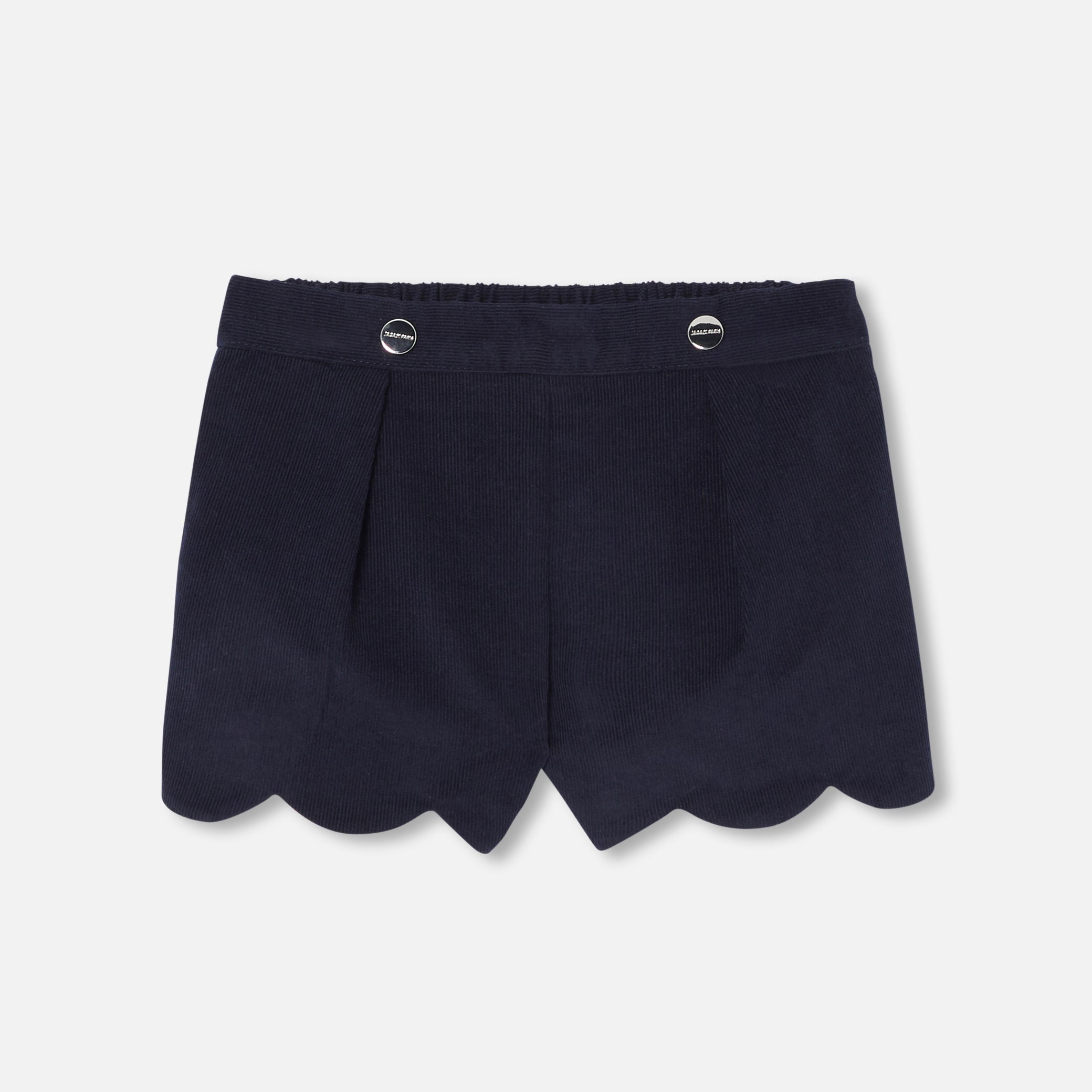 Baby girl shorts in velvet