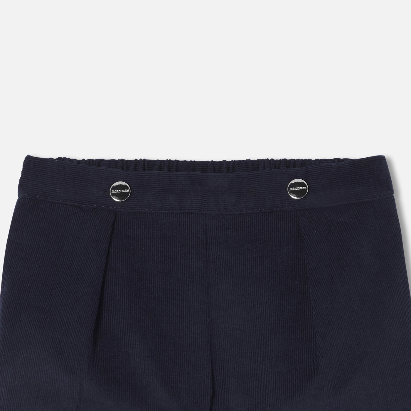 Baby girl shorts in velvet