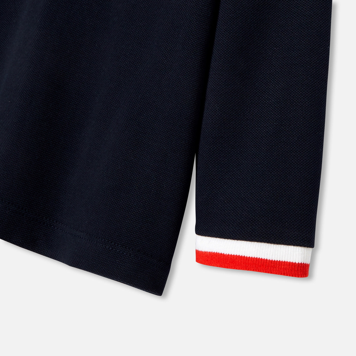 Long-sleeved baby boy polo shirt