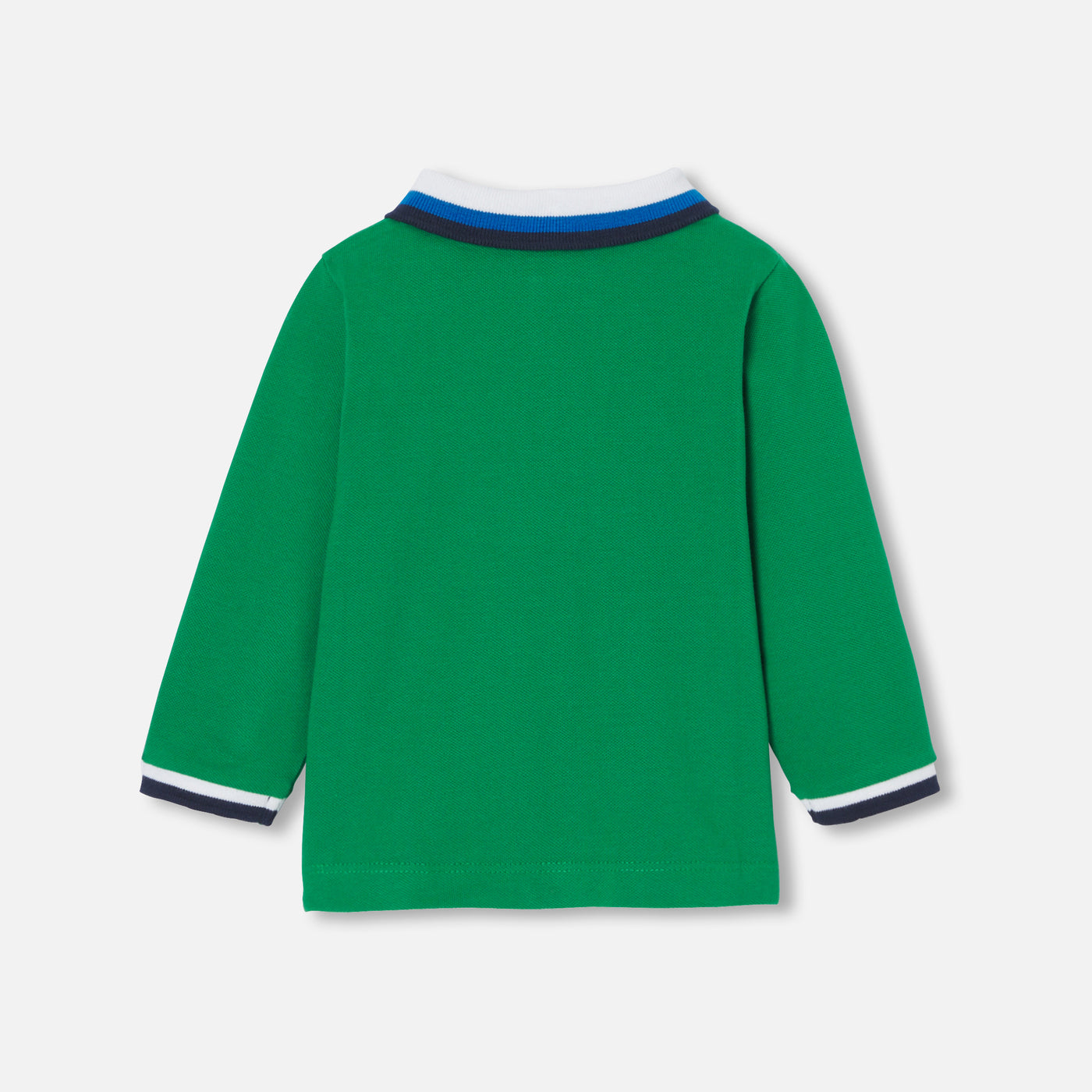 Long-sleeved baby boy polo shirt