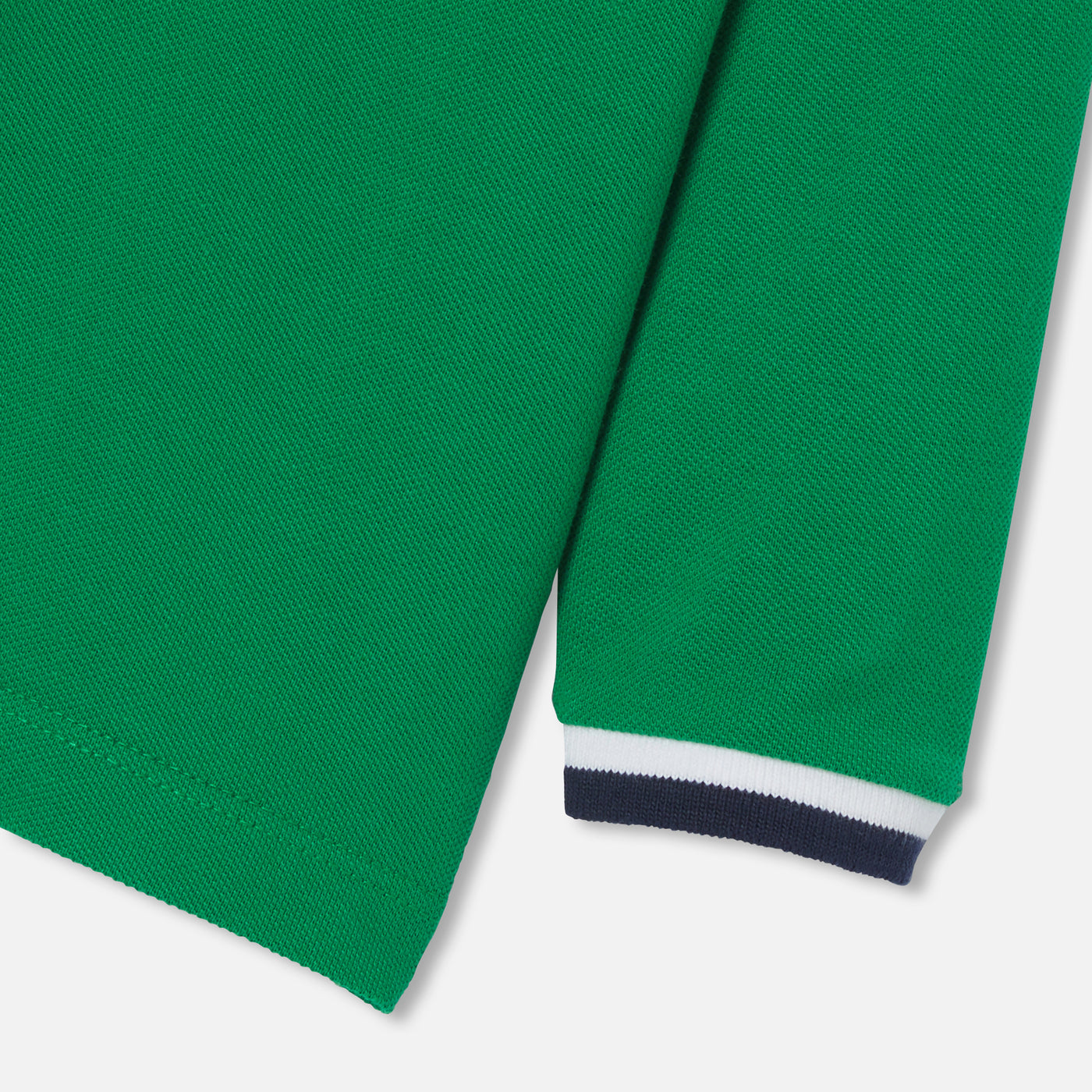 Long-sleeved baby boy polo shirt