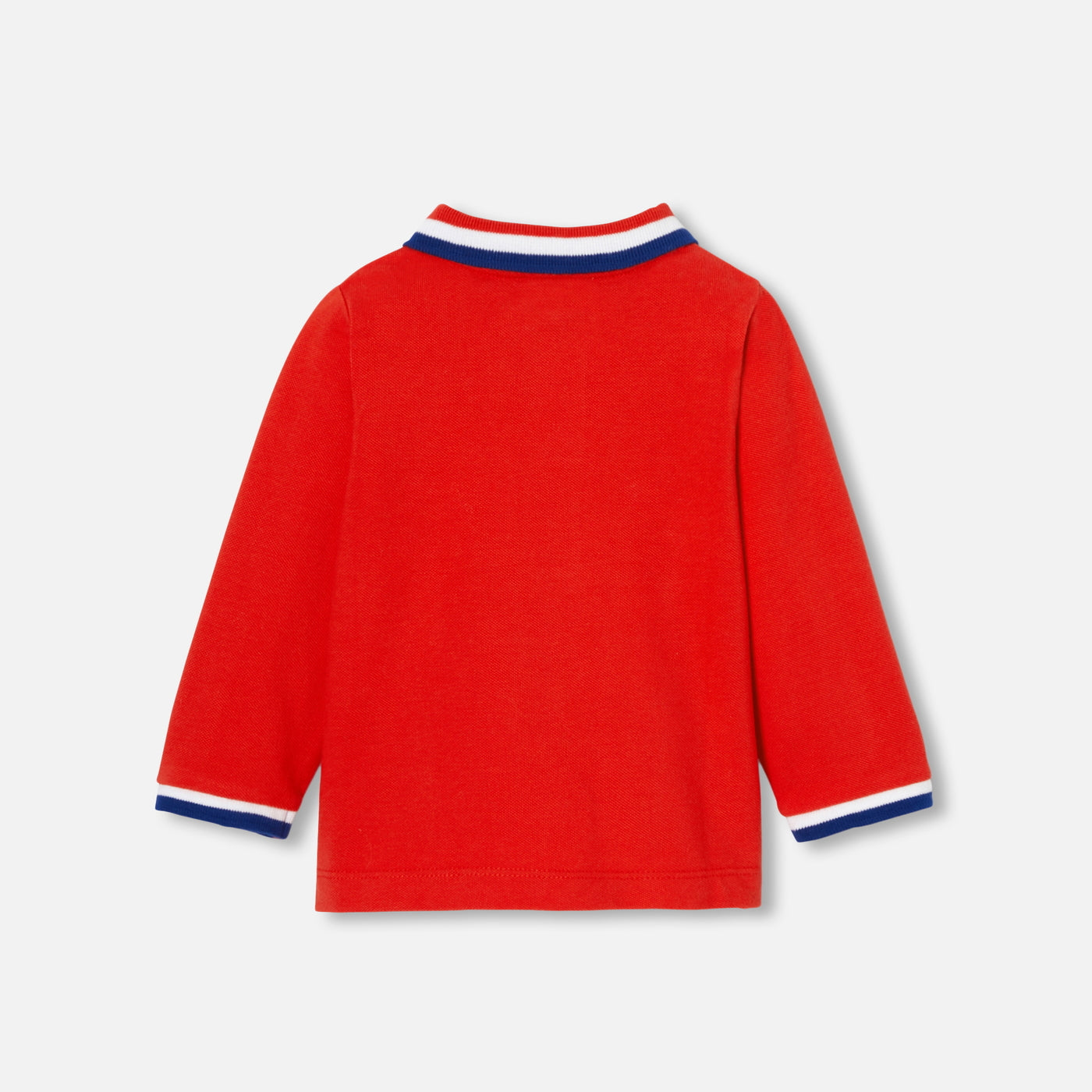 Long-sleeved baby boy polo shirt