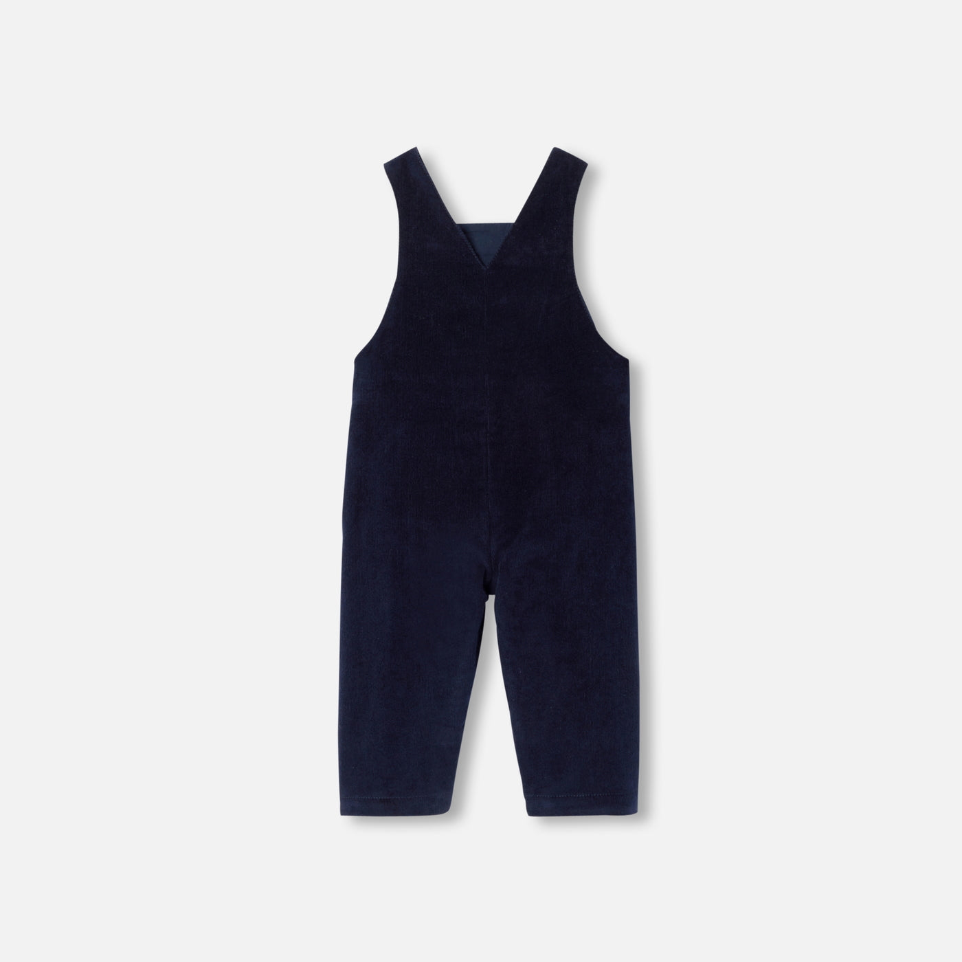 Baby boy velour overalls