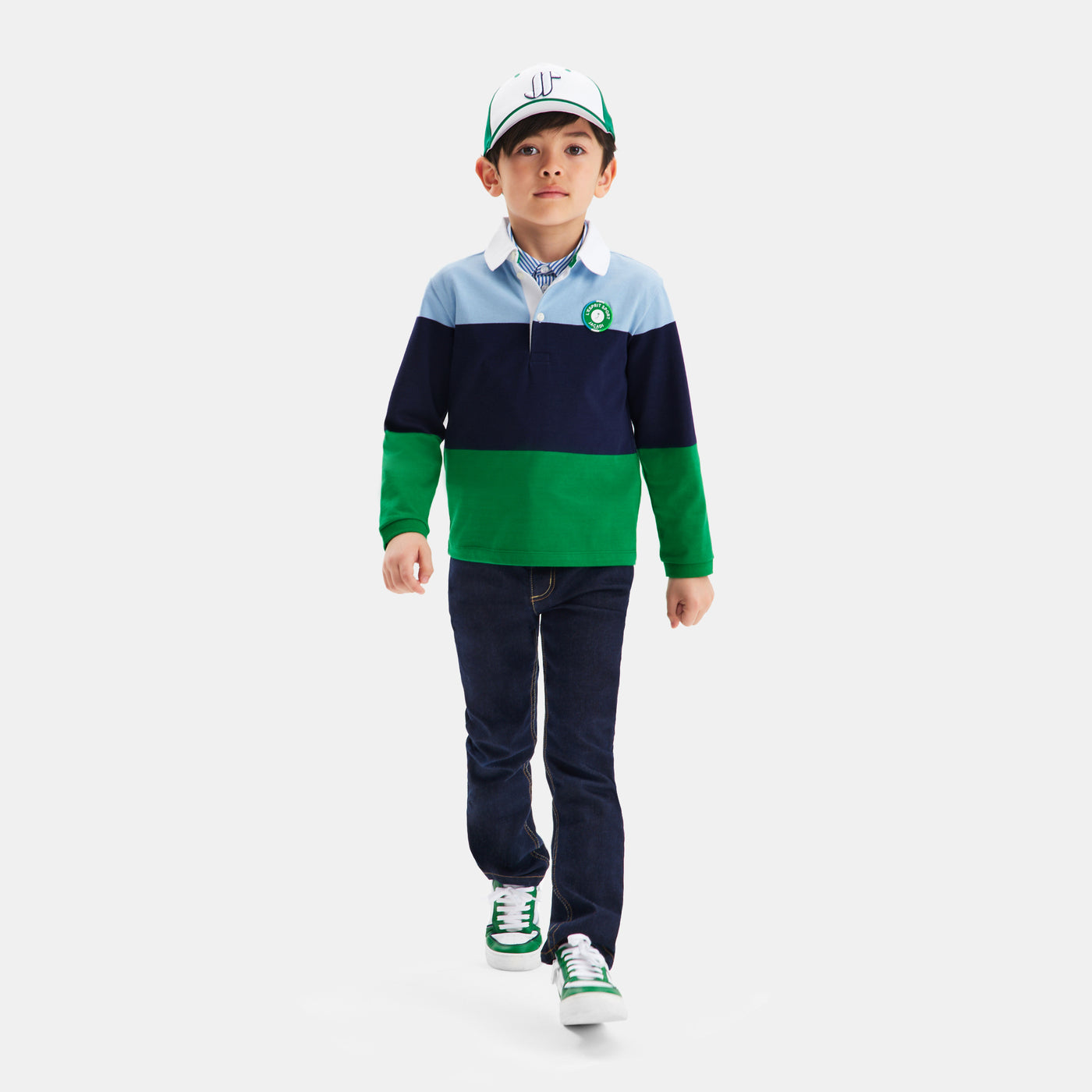 Boy long-sleeved polo shirt