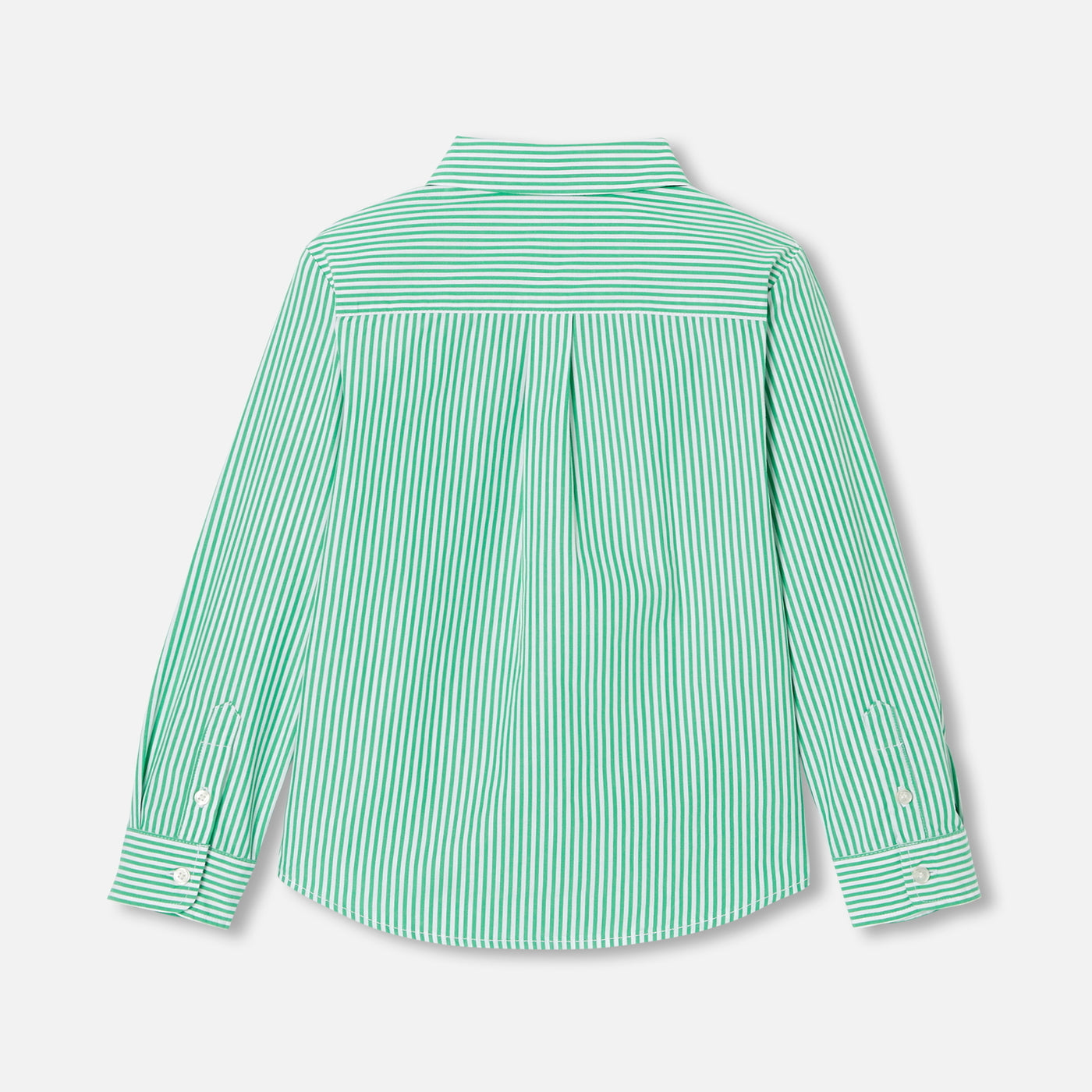 Boy striped poplin shirt