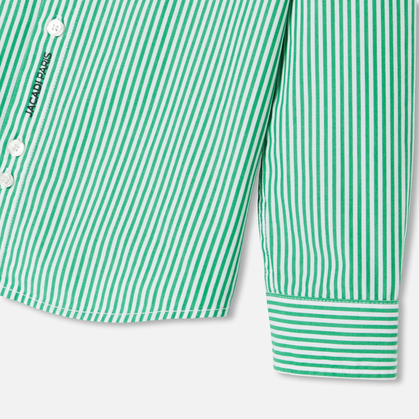 Boy striped poplin shirt