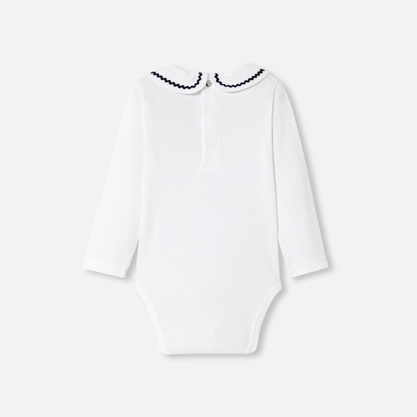 Baby girl bodysuit with fancy collar