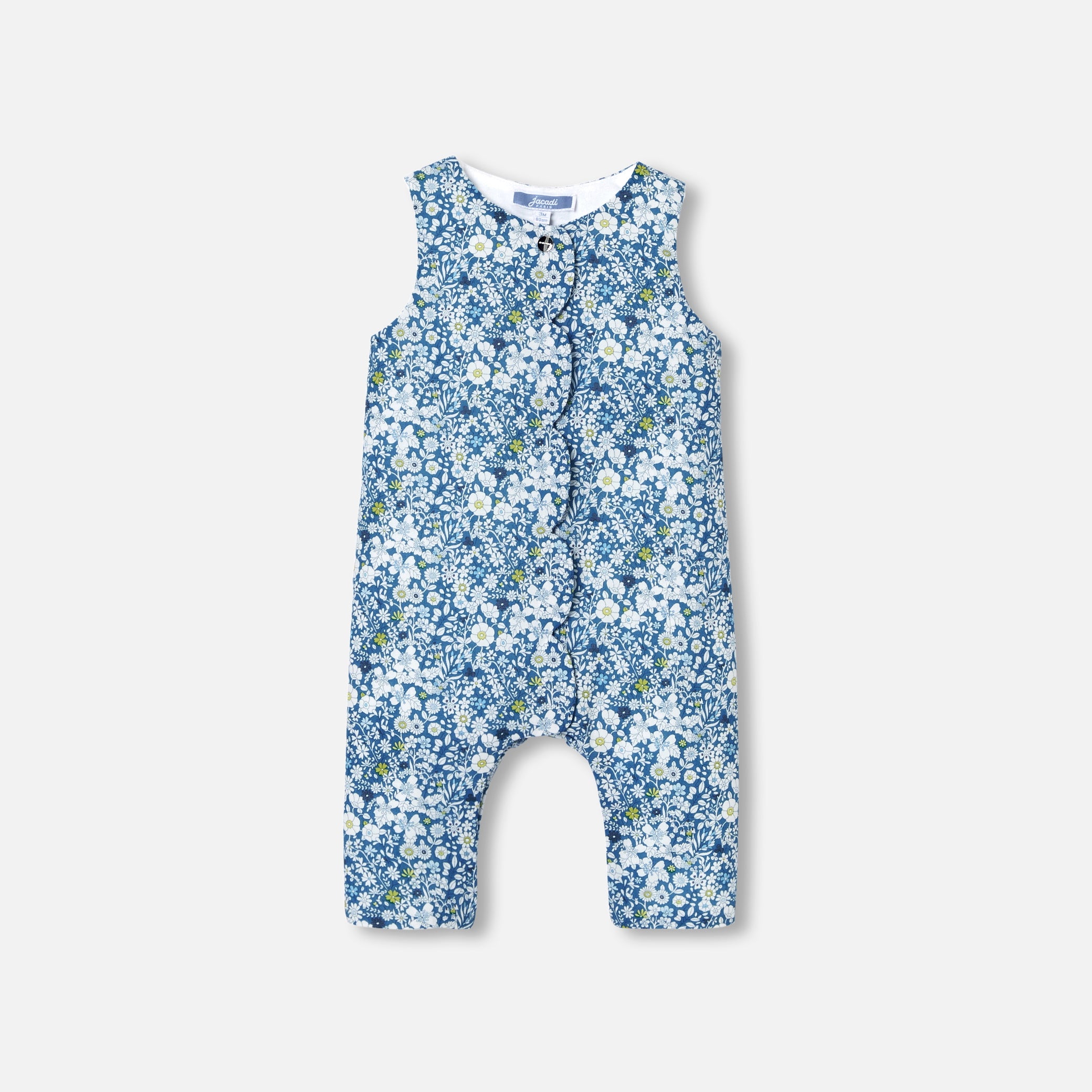 Baby girl jumpsuit in Liberty fabric