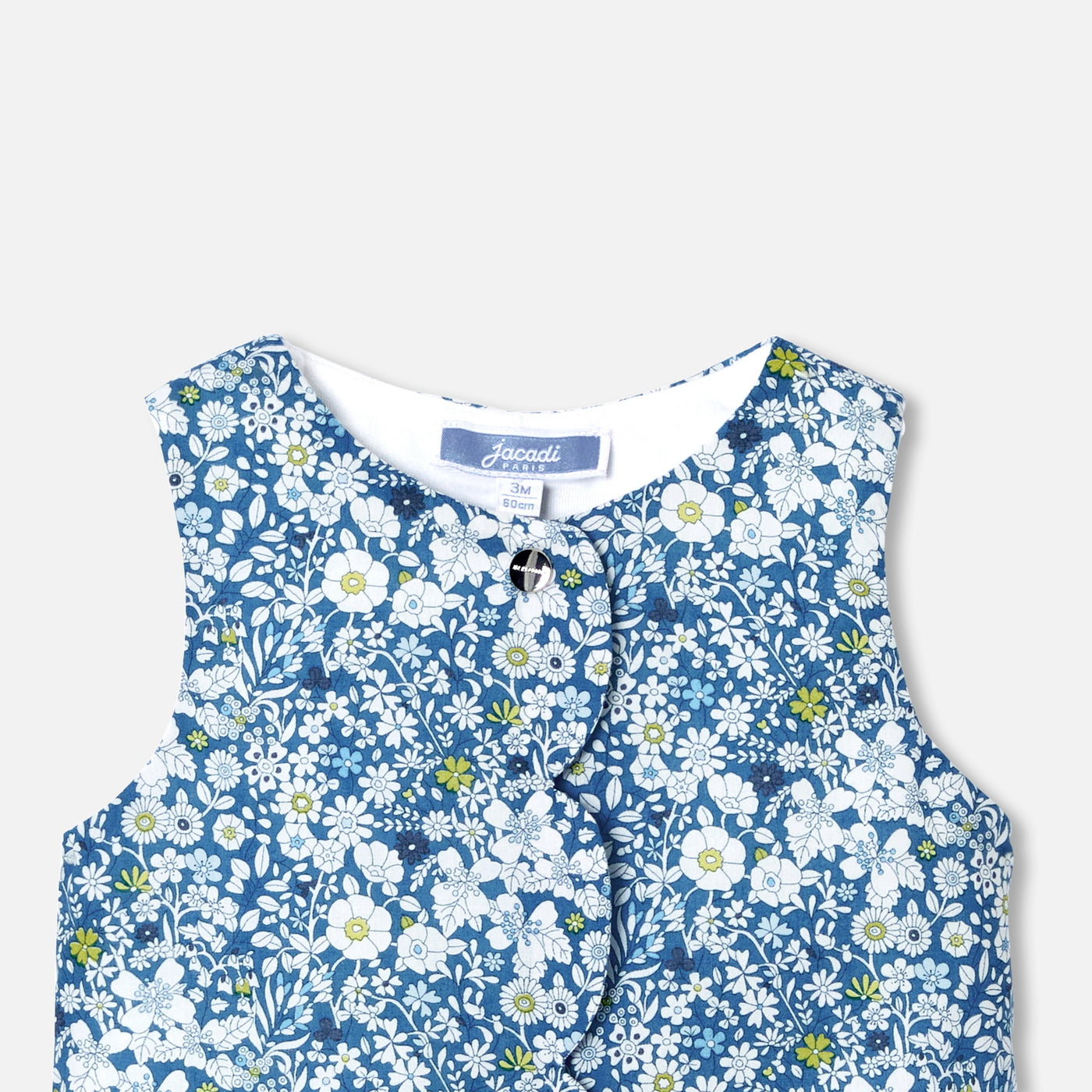 Baby girl jumpsuit in Liberty fabric