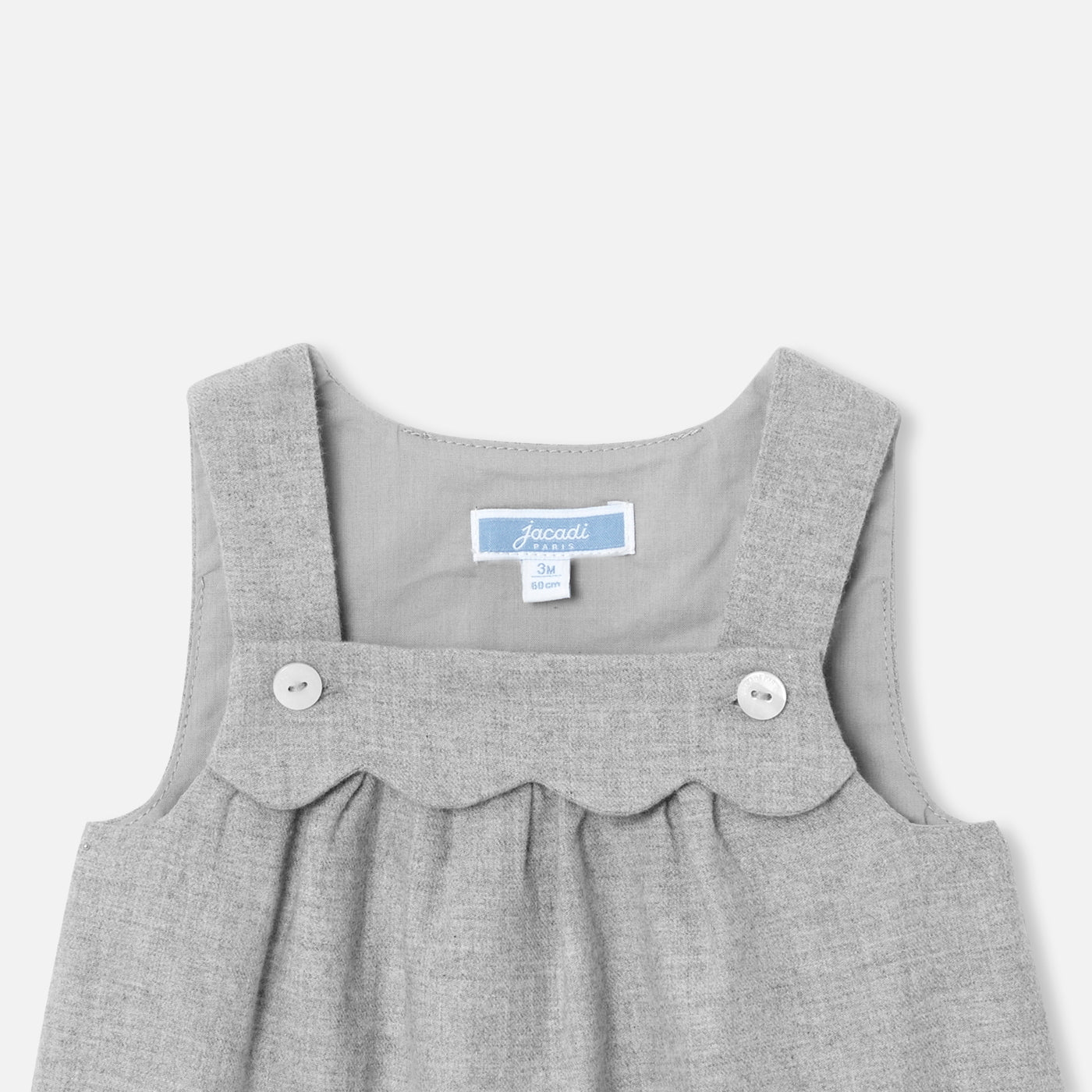 Baby girl flannel pinafore dress