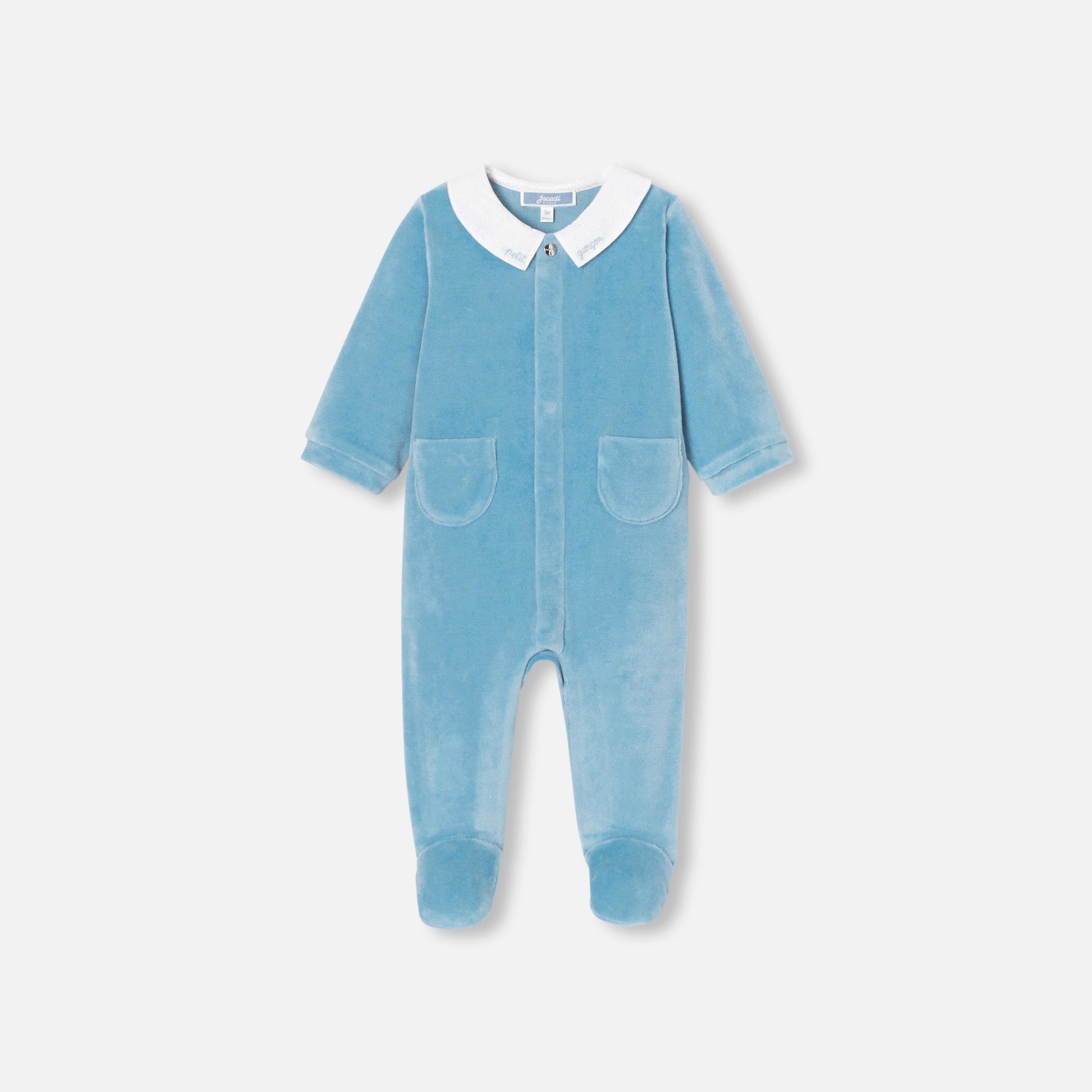 Baby boy velvet pyjamas