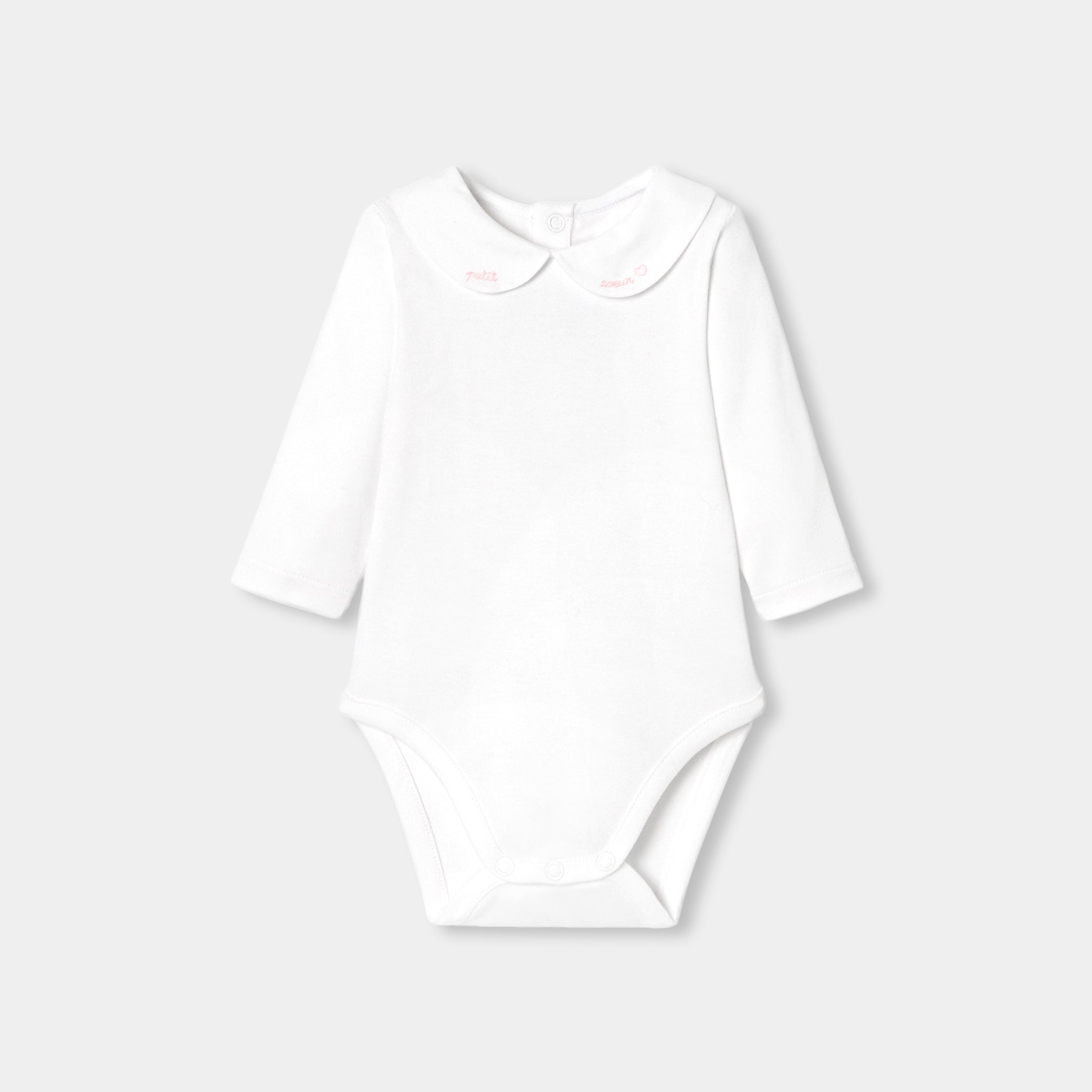 Baby girl long-sleeved bodysuit