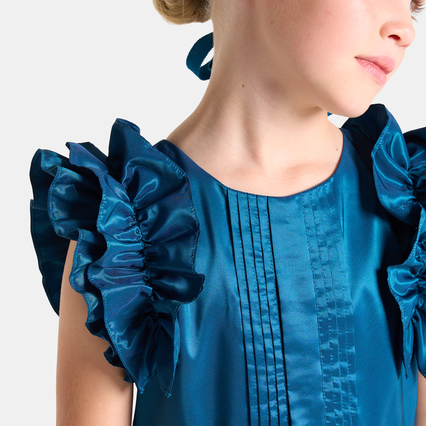 Girl taffeta dress