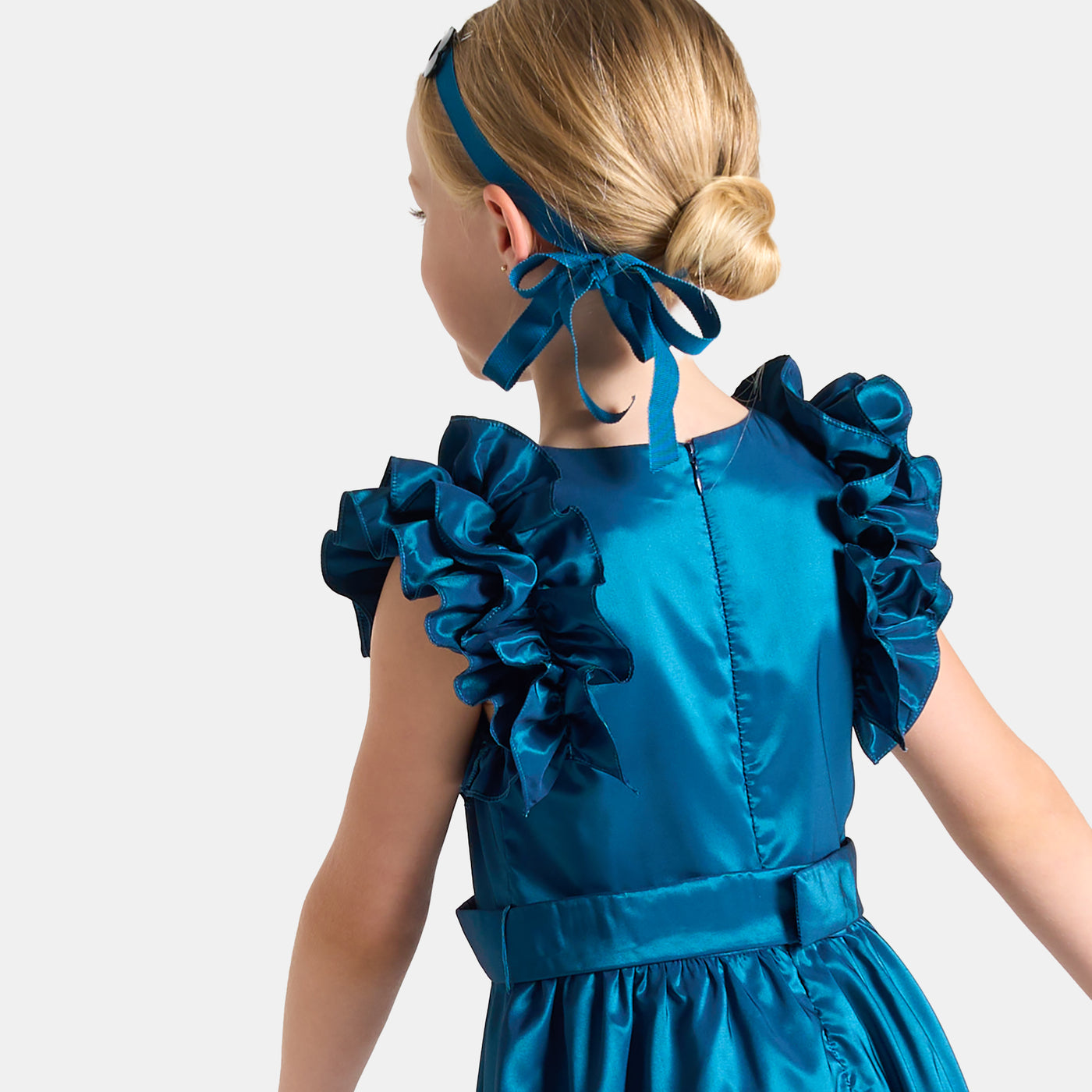 Girl taffeta dress