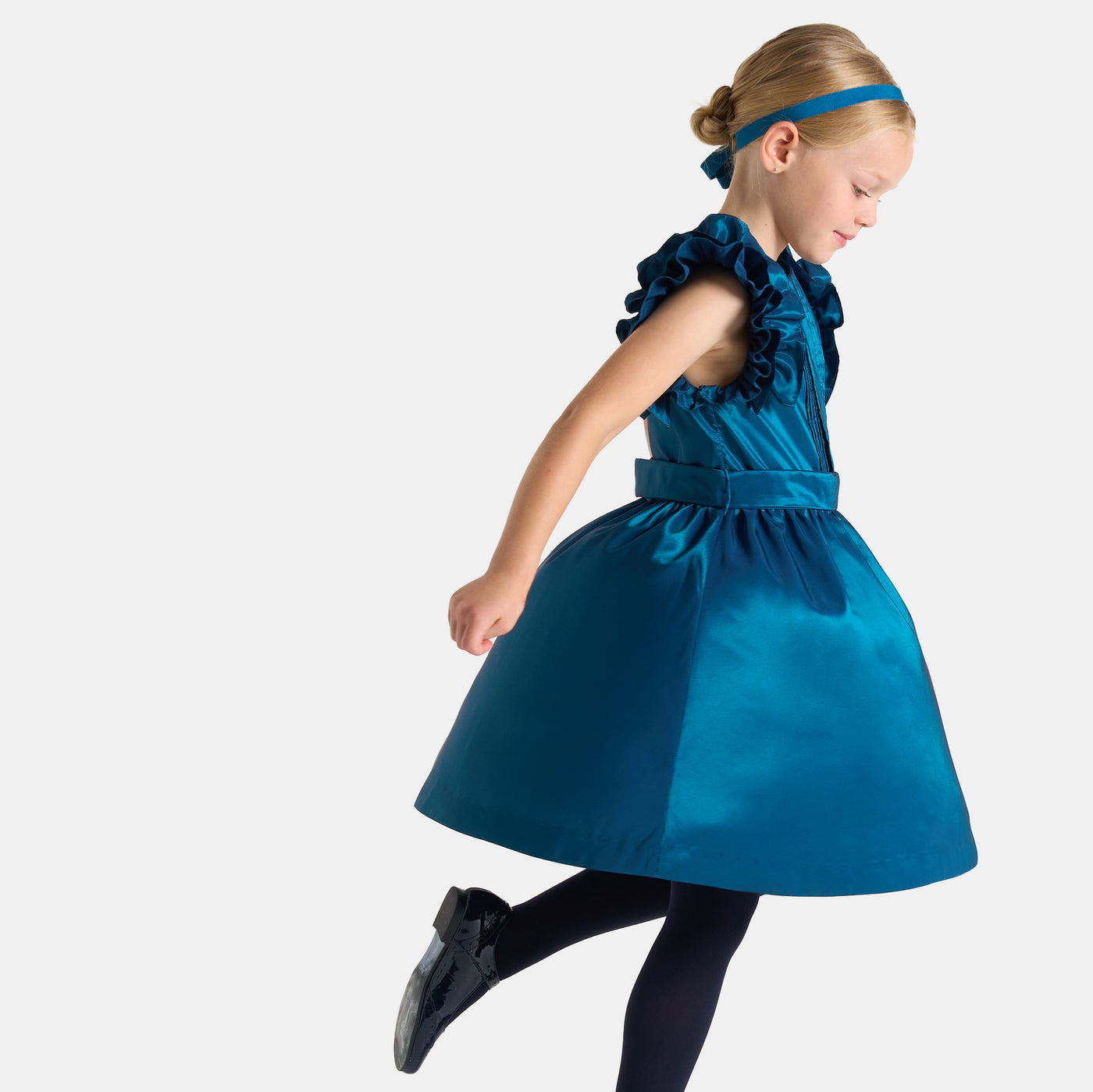 Girl taffeta dress