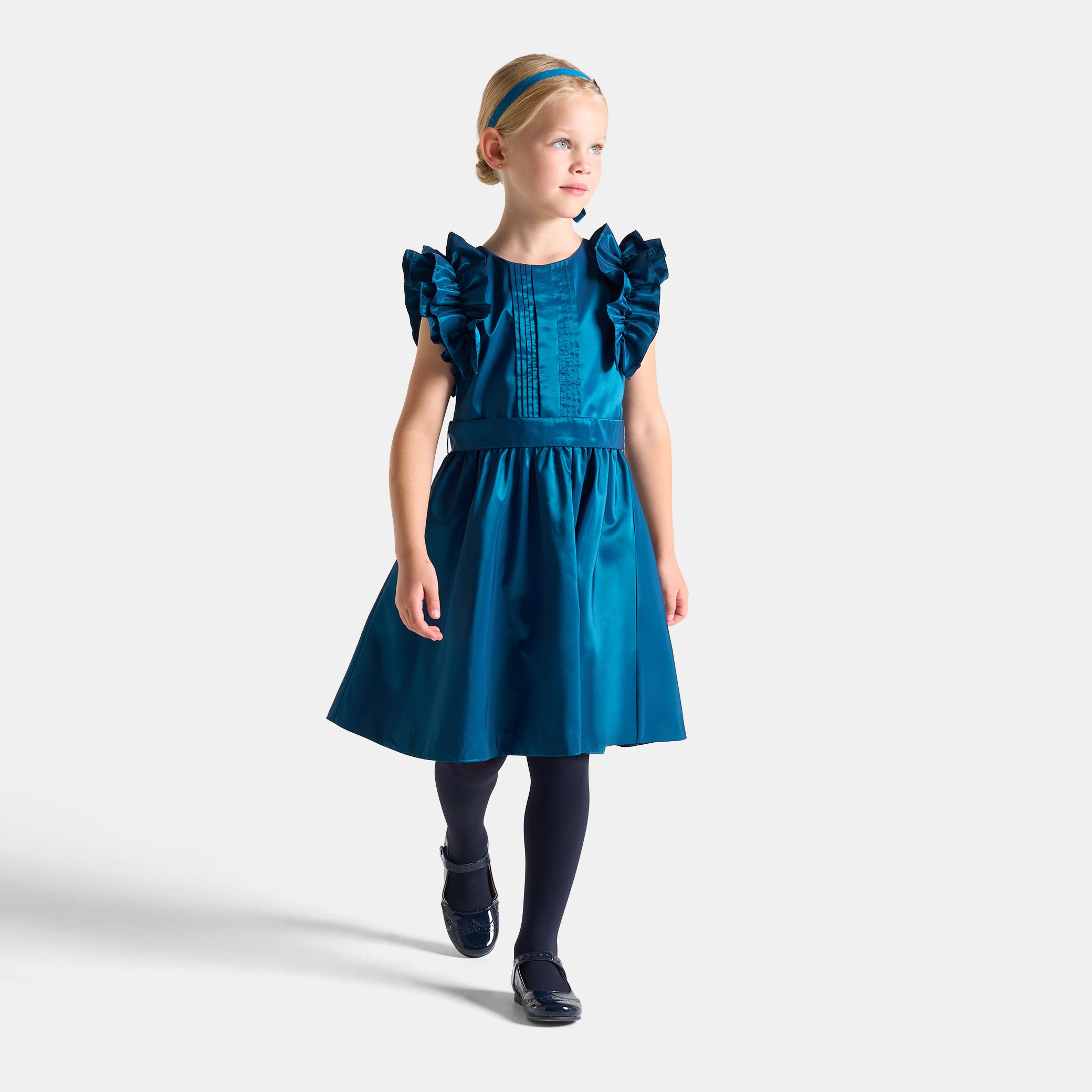 Girl taffeta dress